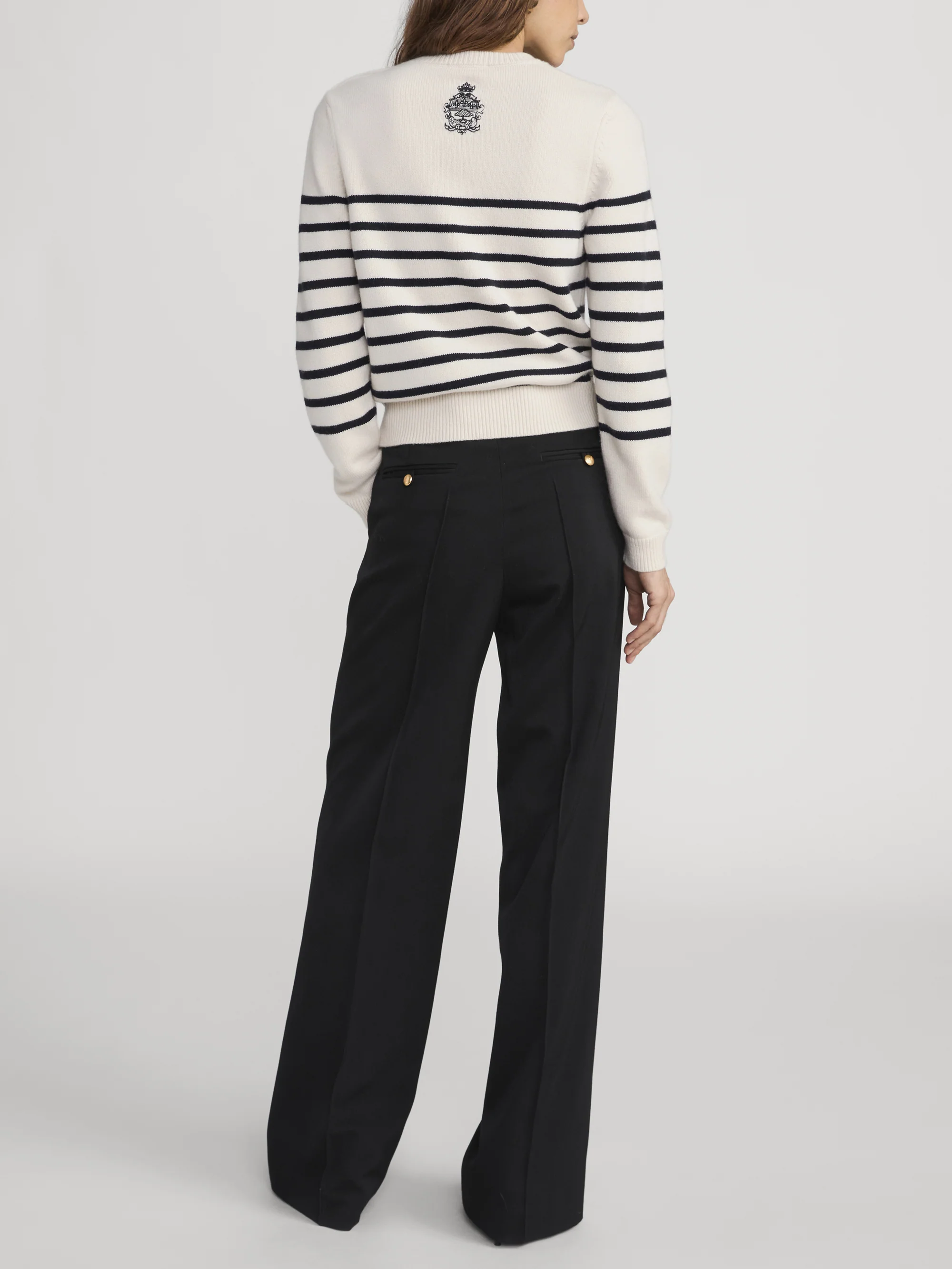 Ritz Sequined Striped Sweater -- Cream Multi - Image 7