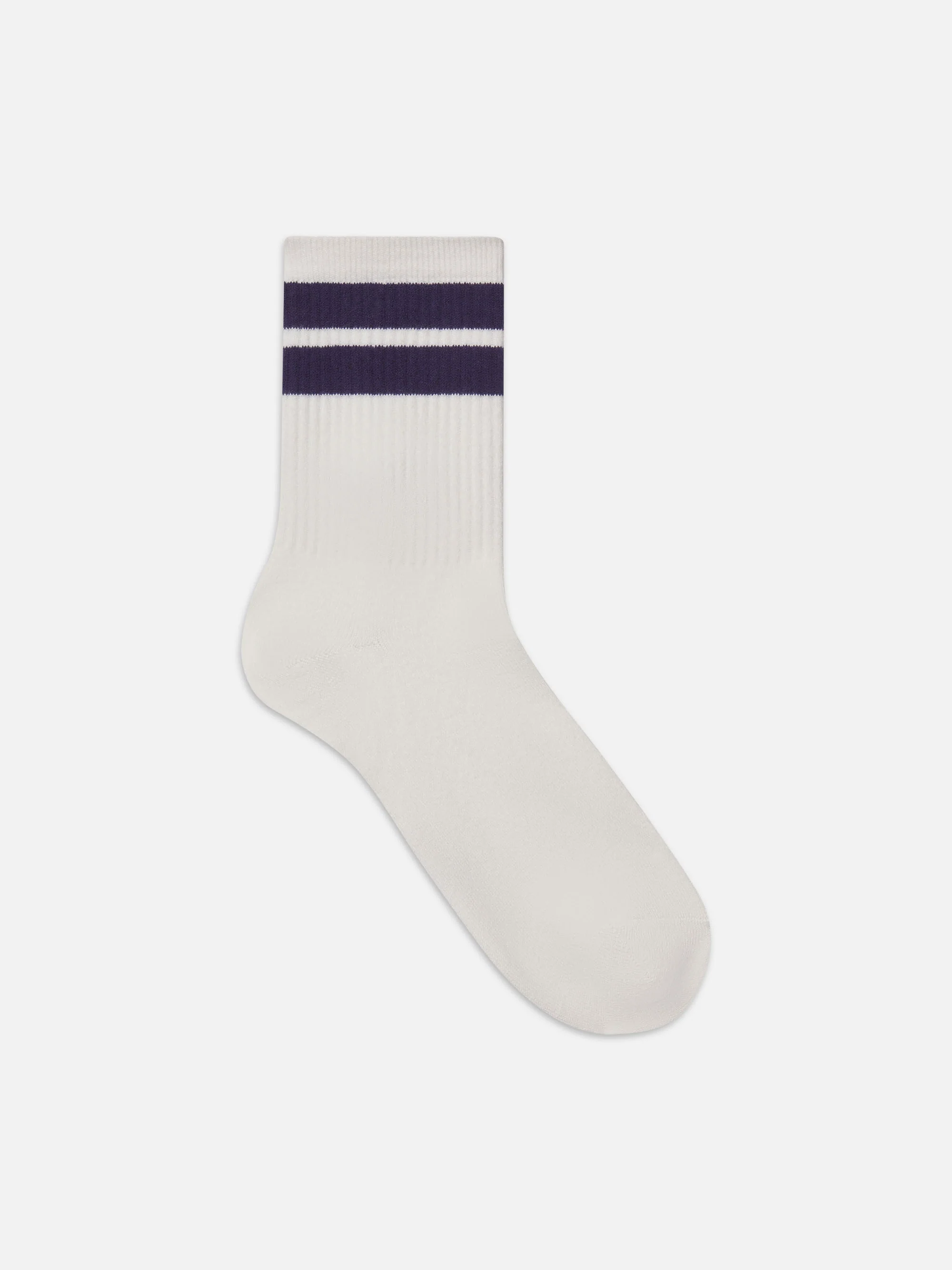 Ritz Striped Athletic Sock -- White - Image 4
