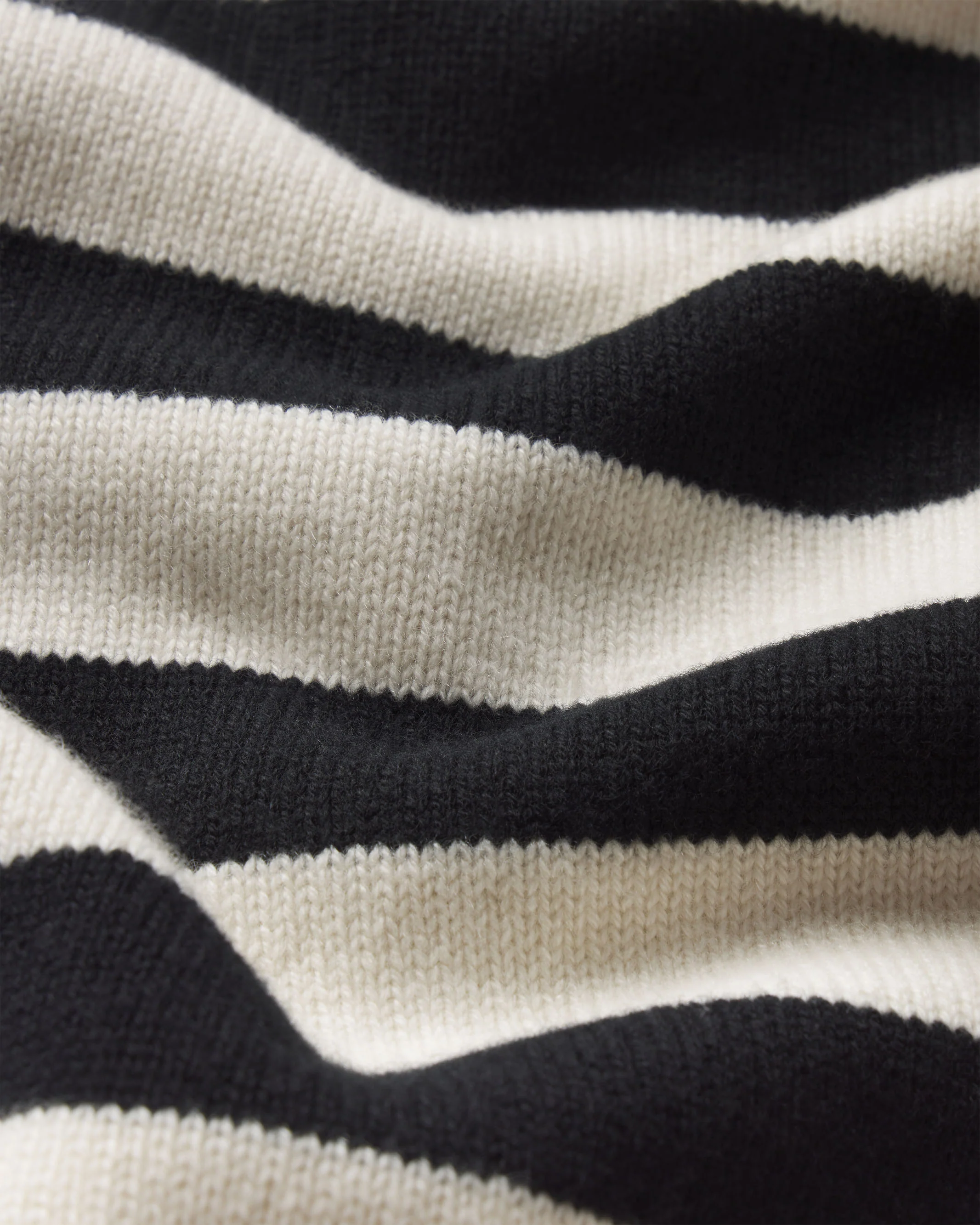 Ritz Striped Cashmere Turtleneck Sweater -- Cream Multi - Image 9