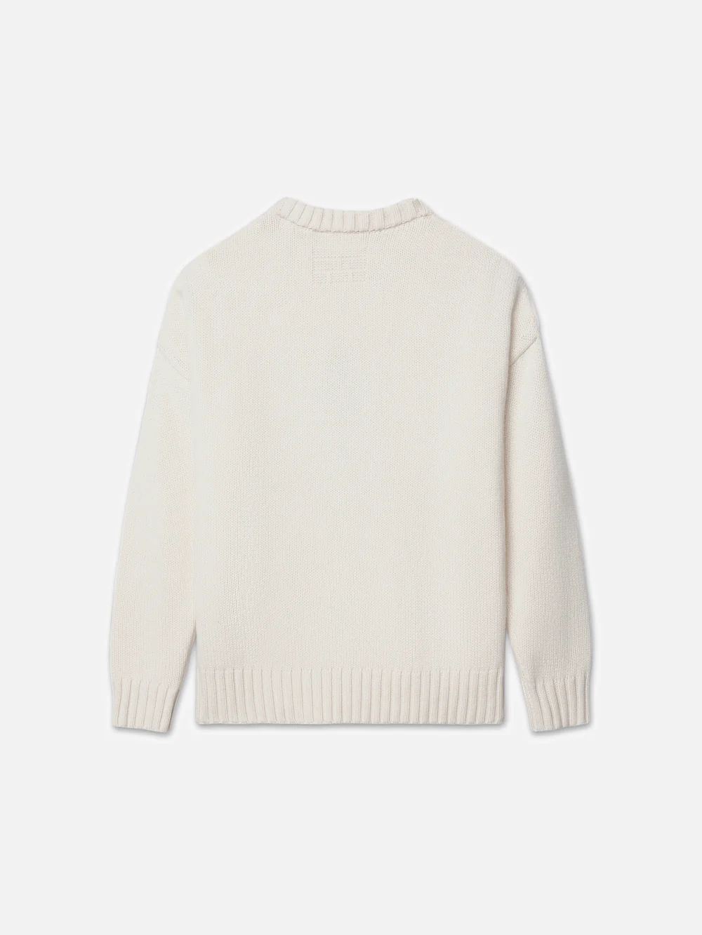 Ritz Unisex Cashmere Sweater -- Off White - Image 3