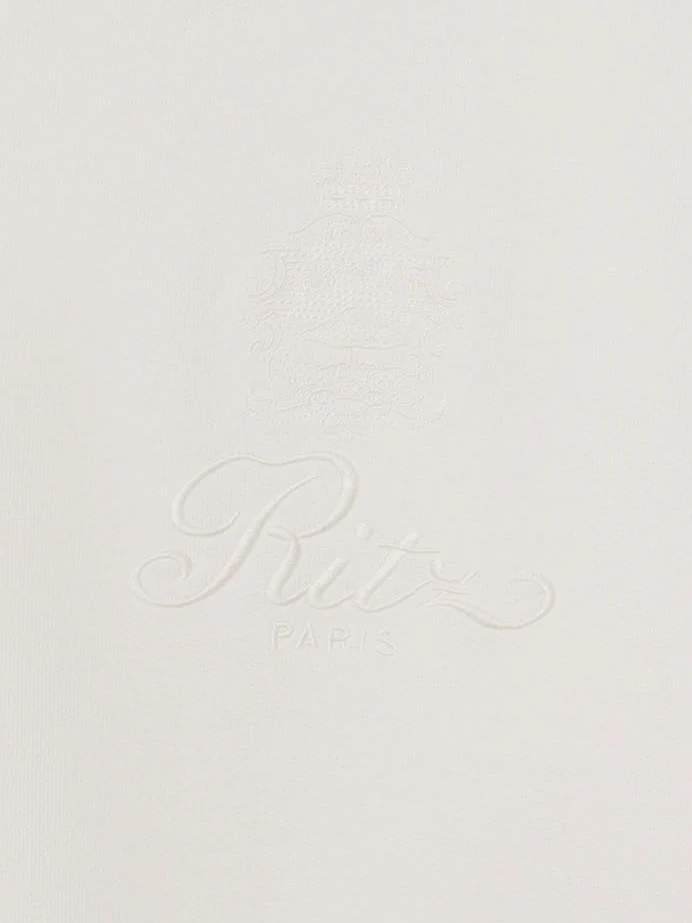 Ritz Unisex Tonal Logo Crewneck -- Cream - Image 7