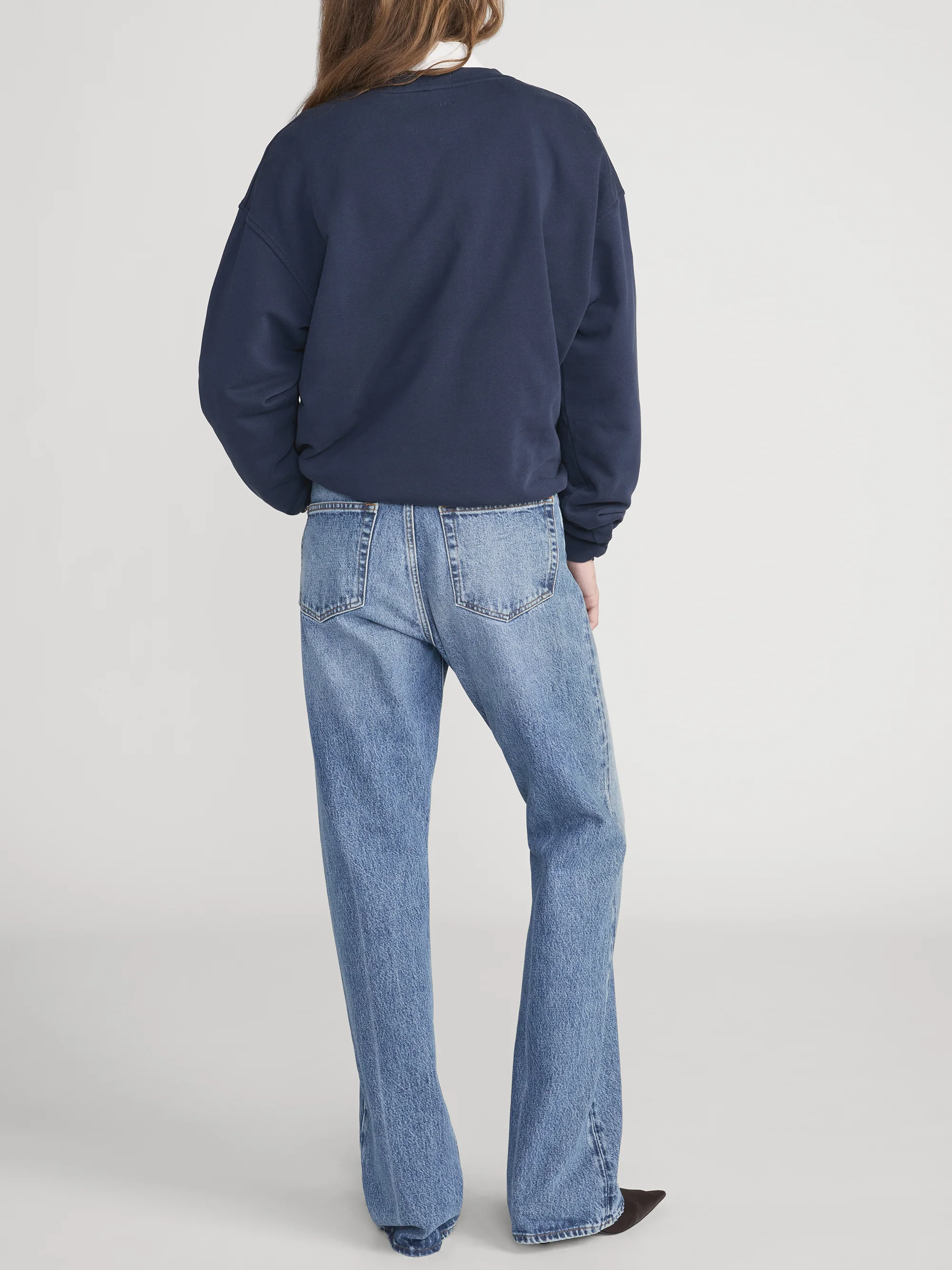 Ritz Unisex Tonal Logo Crewneck -- Dark Navy - Image 7