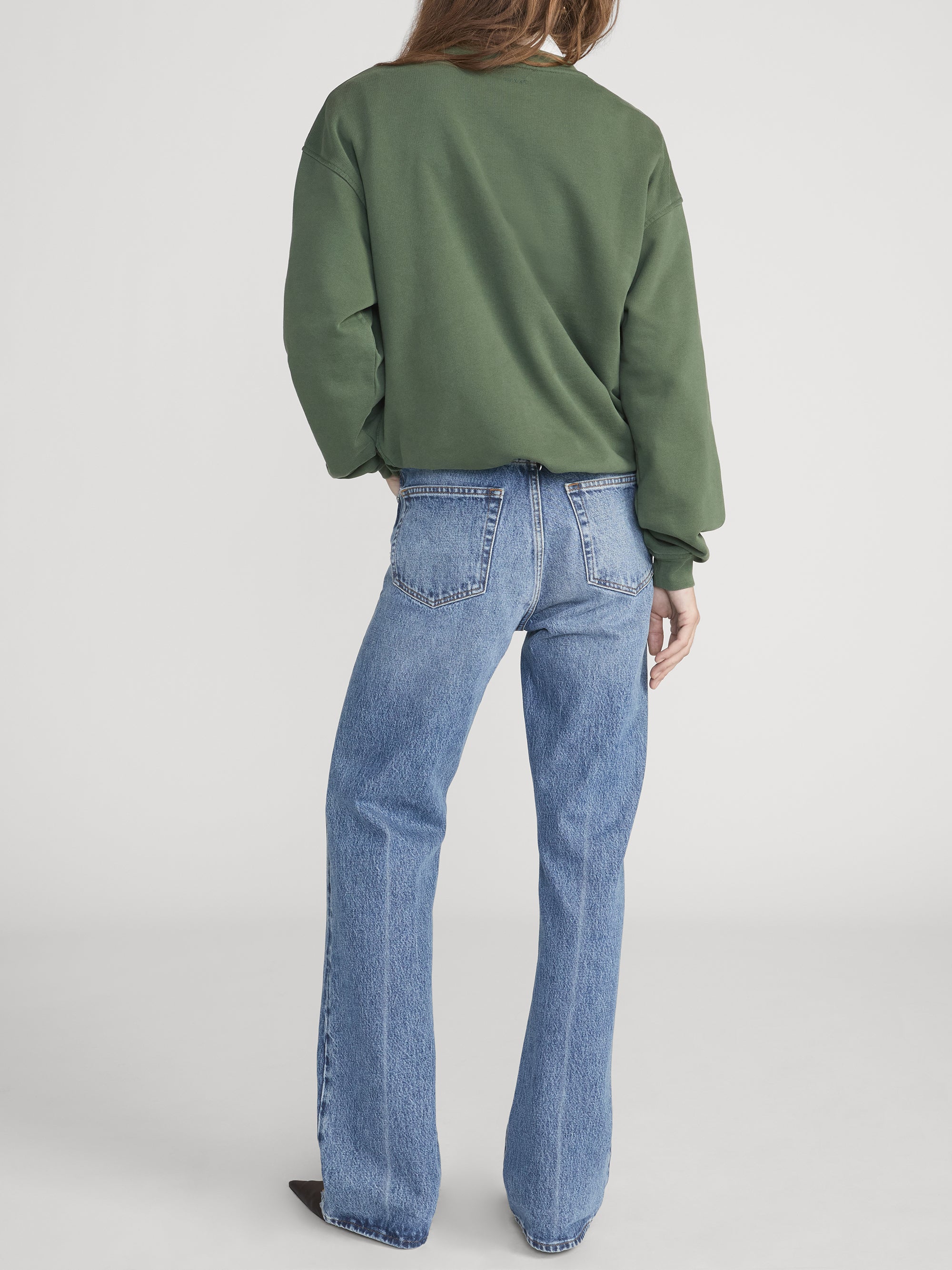 Ritz Unisex Tonal Logo Crewneck -- Hunter Green - Image 6