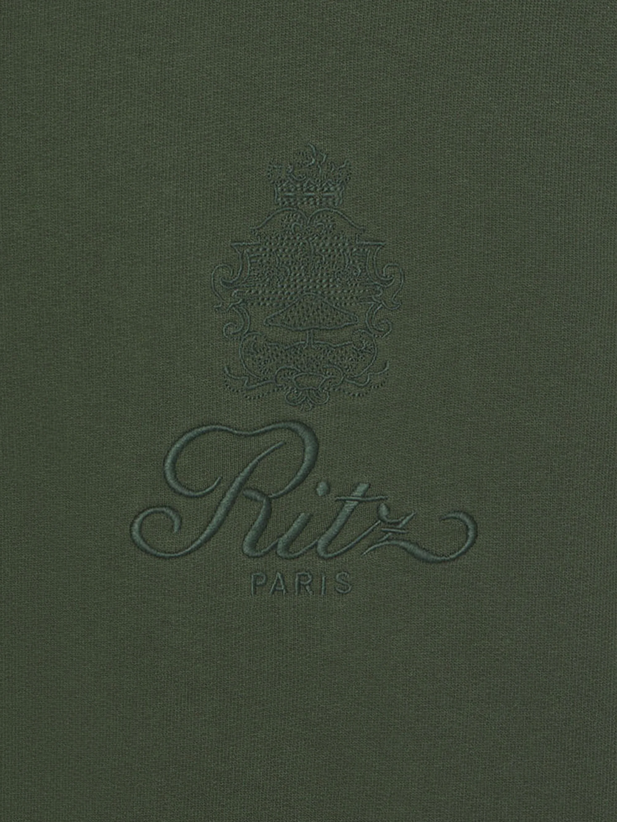 Ritz Unisex Tonal Logo Crewneck -- Hunter Green - Image 8