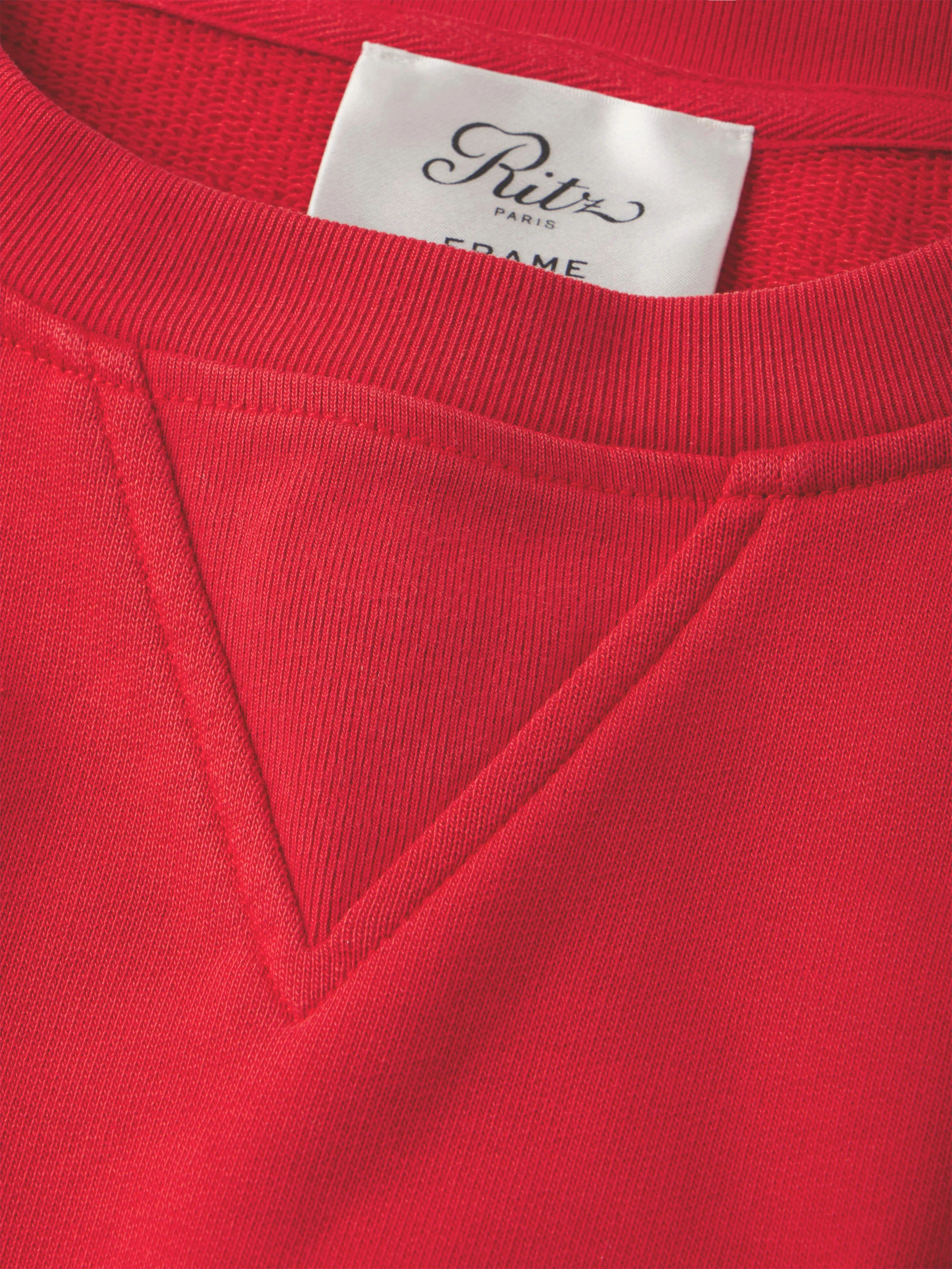 Ritz Unisex Tonal Logo Crewneck -- Red - Image 7
