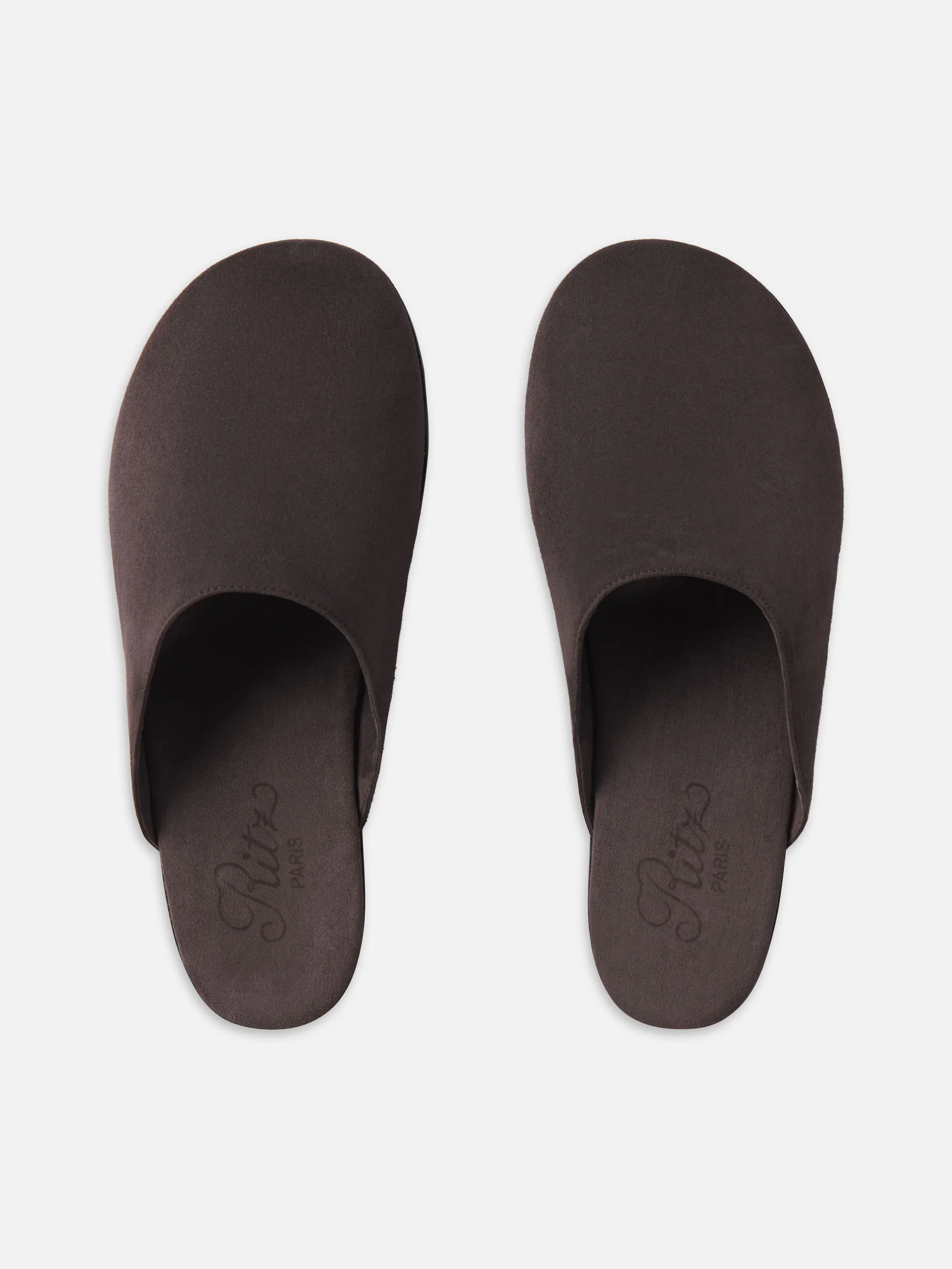 Ritz Unisex Suede Mule -- Chocolate Brown - Image 2
