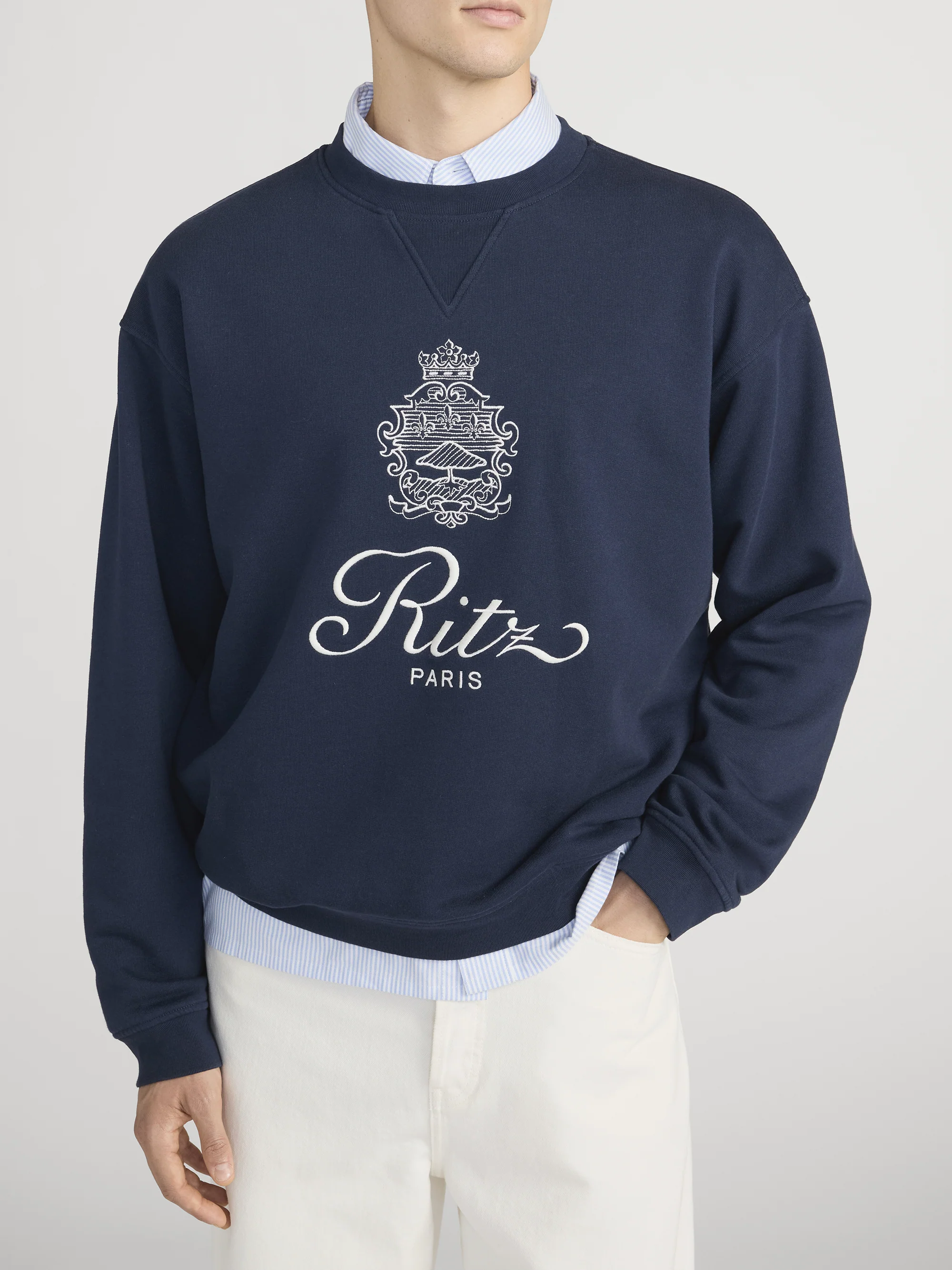 Ritz Unisex Sweatshirt -- Dark Navy - Image 4