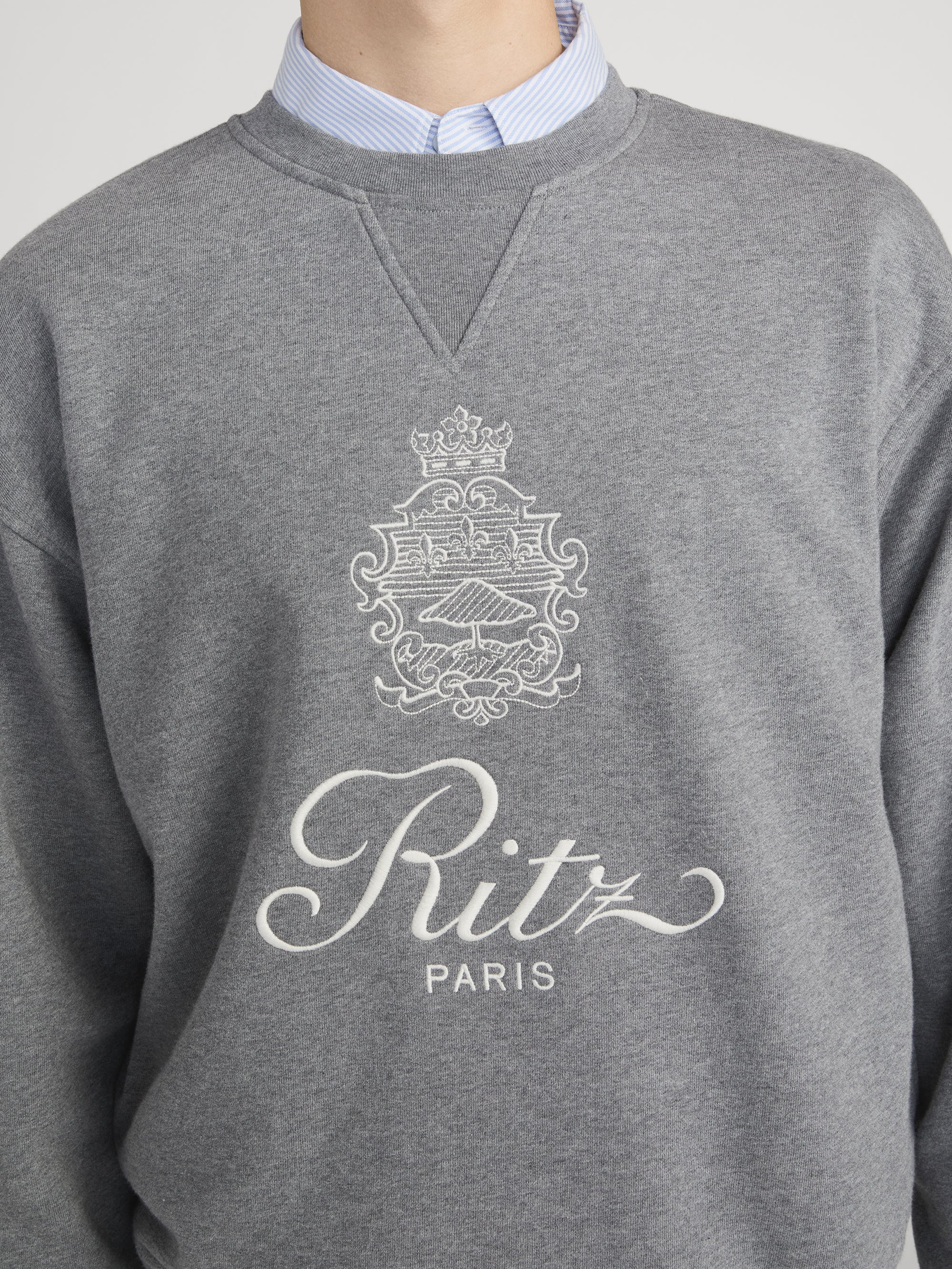 Ritz Unisex Sweatshirt -- Heather Grey - Image 5