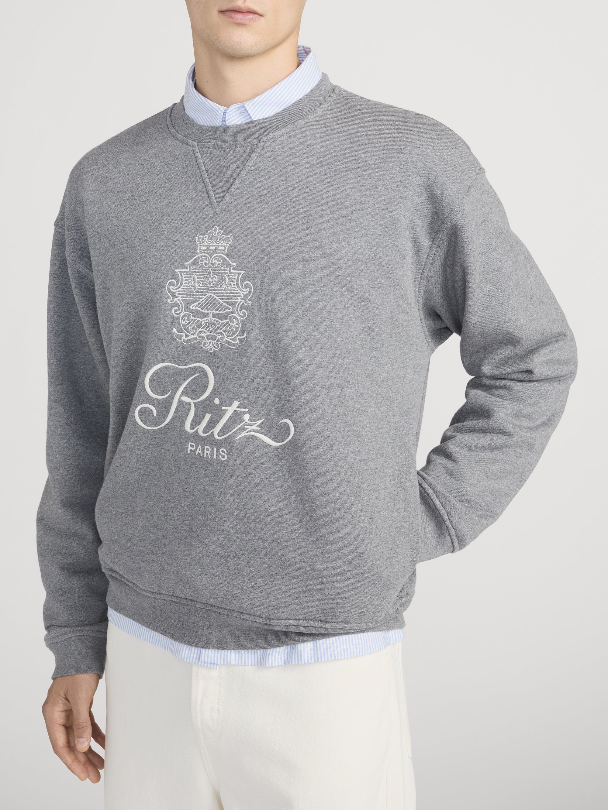 Ritz Unisex Sweatshirt -- Heather Grey - Image 6