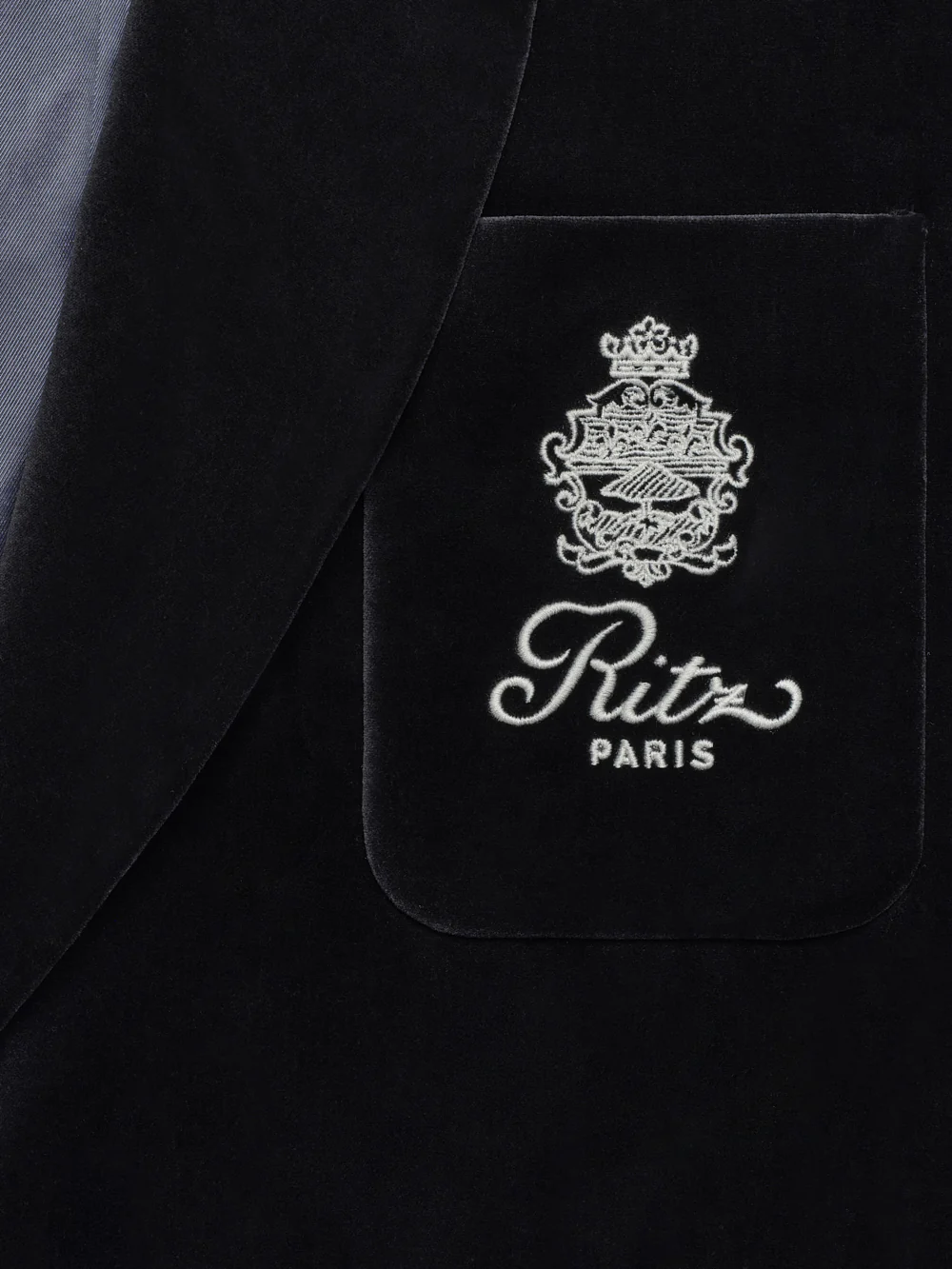 Ritz Women's Velvet Robe -- Navy - Image 2