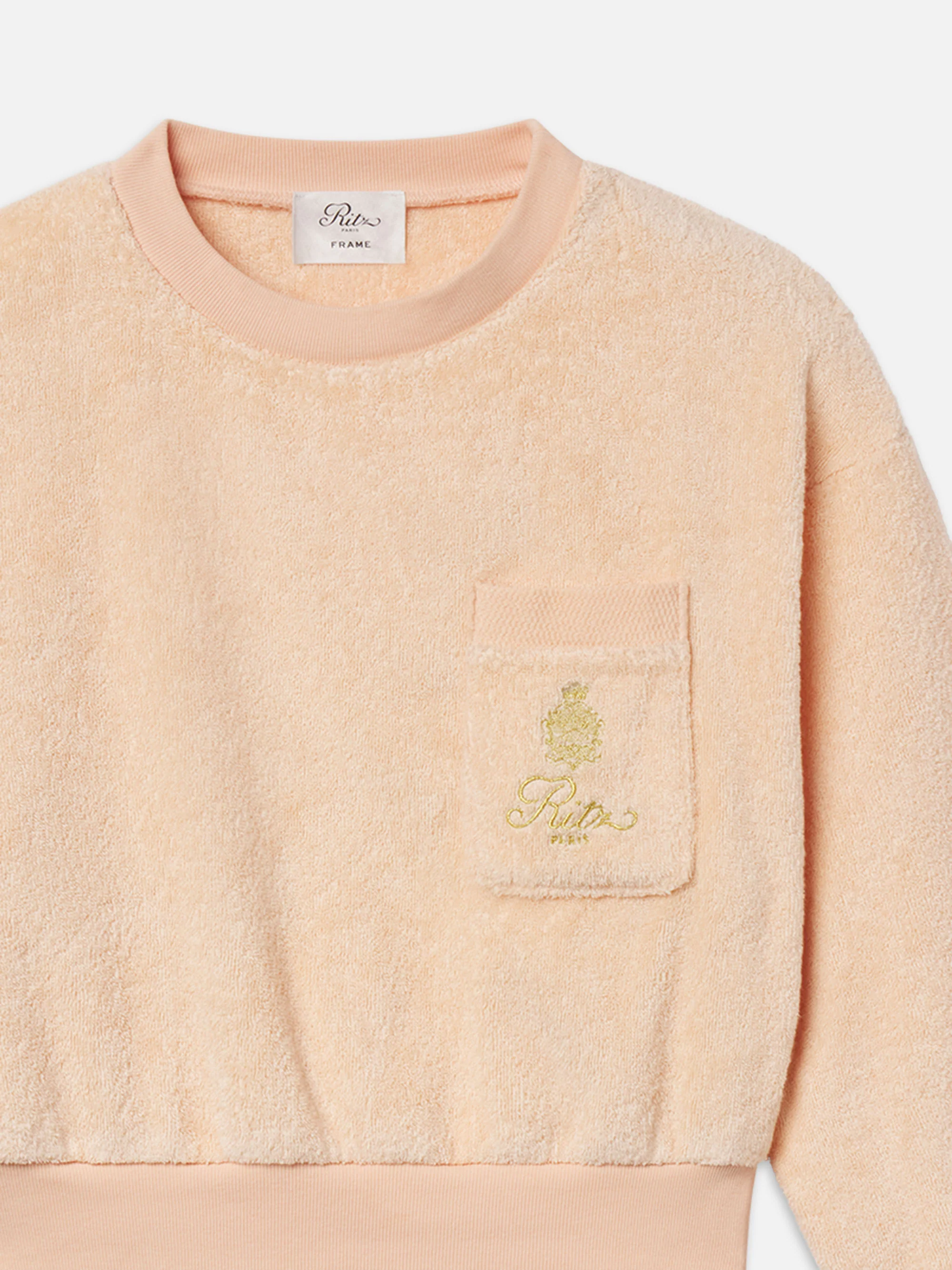 Ritz Women's Terry Cropped Sweatshirt -- Ritz Pink - Image 5