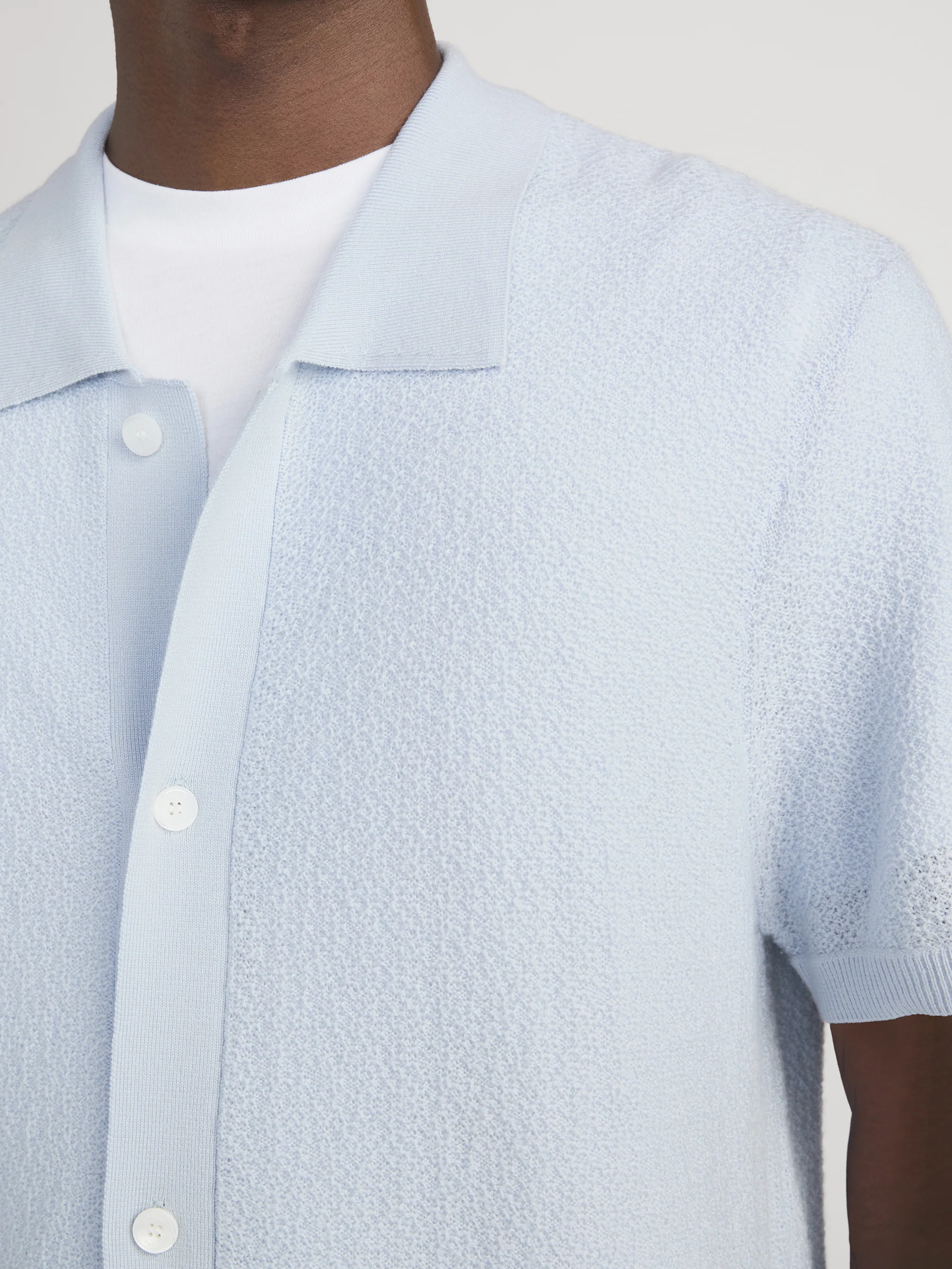 Cardigan Sweater -- Pale Blue - Image 5