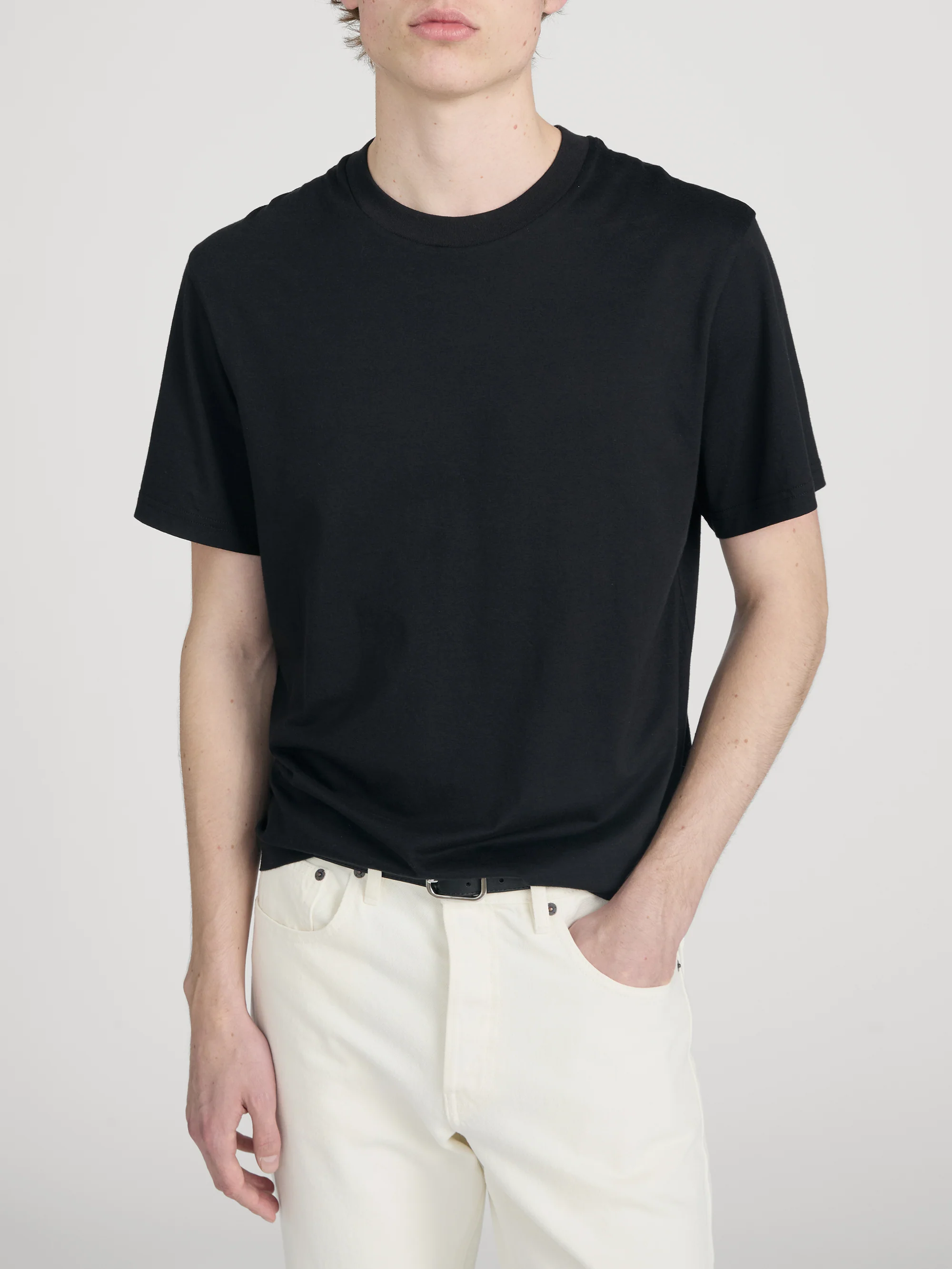 Light Cotton Tee -- Black - Image 3