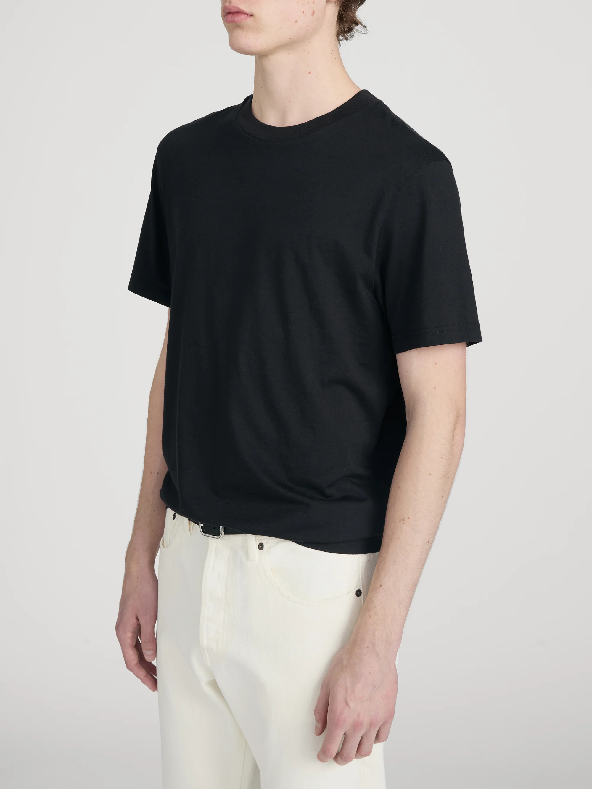 Light Cotton Tee -- Black - Image 4
