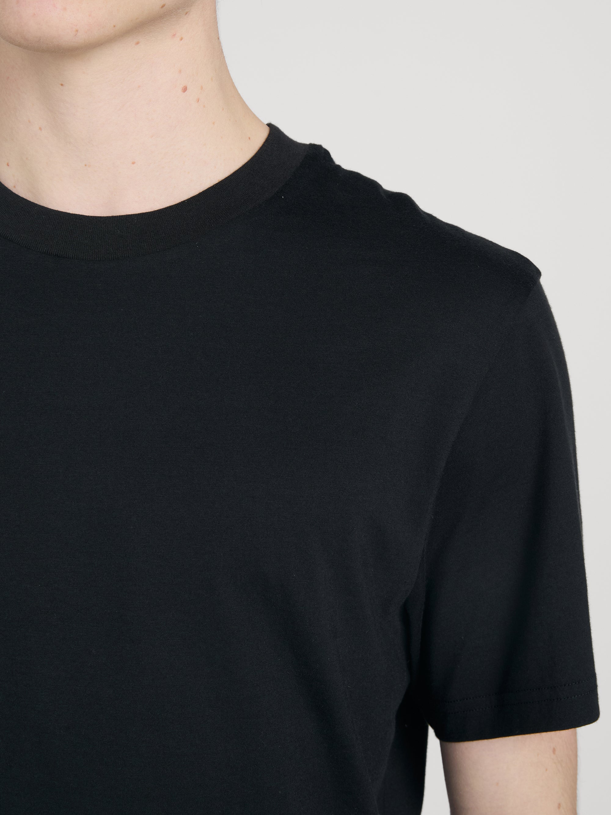 Light Cotton Tee -- Black - Image 5