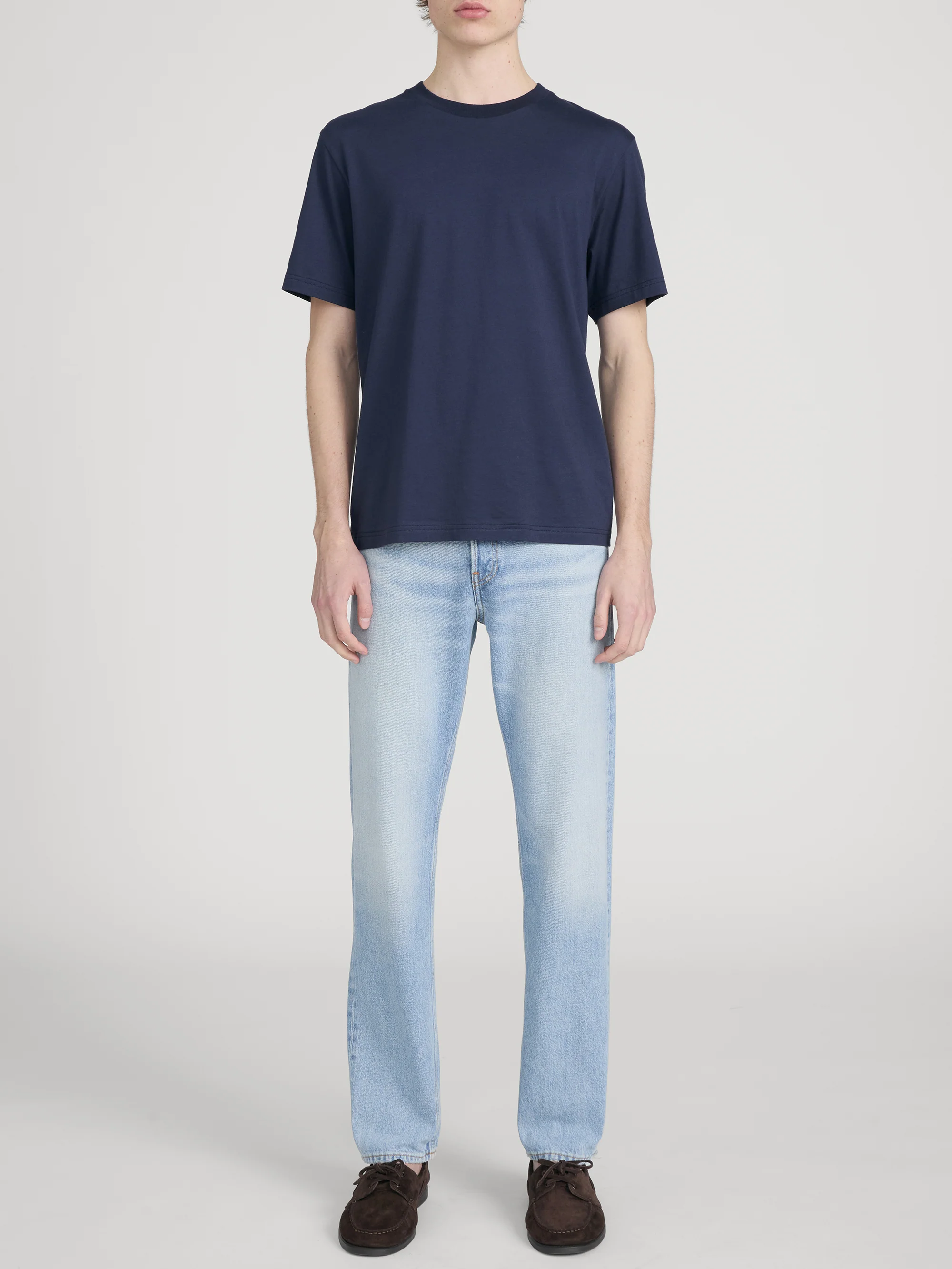 Light Cotton Tee -- Dark Navy - Image 2