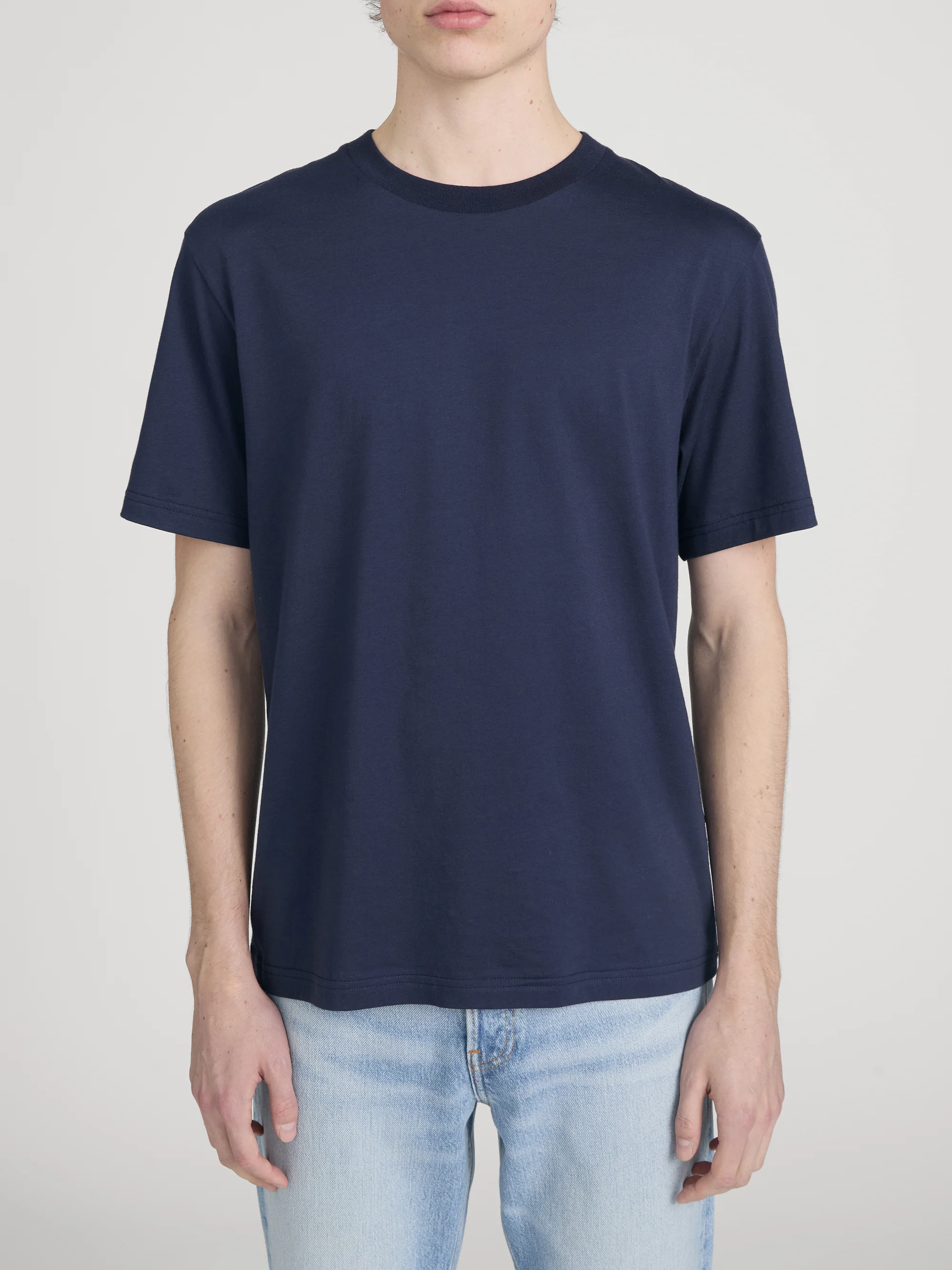 Light Cotton Tee -- Dark Navy - Image 3