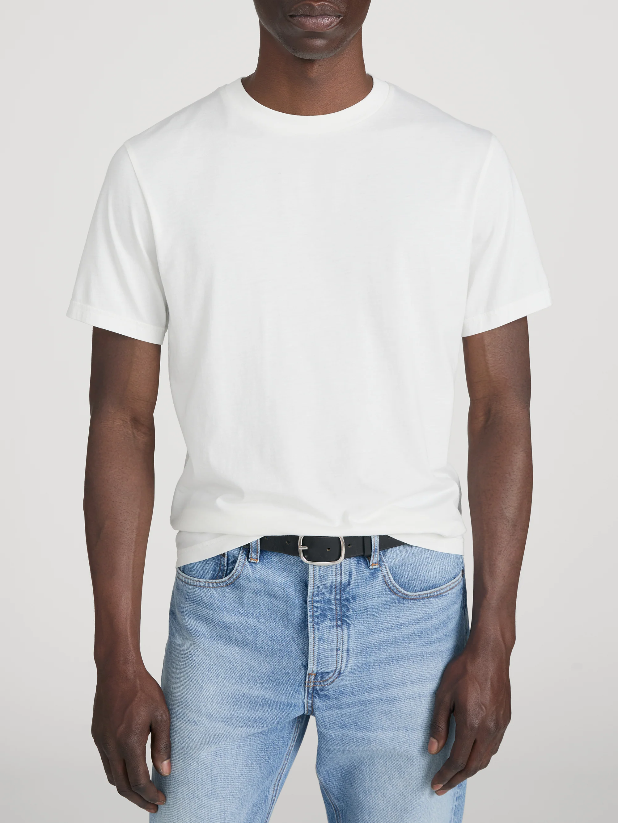 Light Cotton Tee -- Off White - Image 3