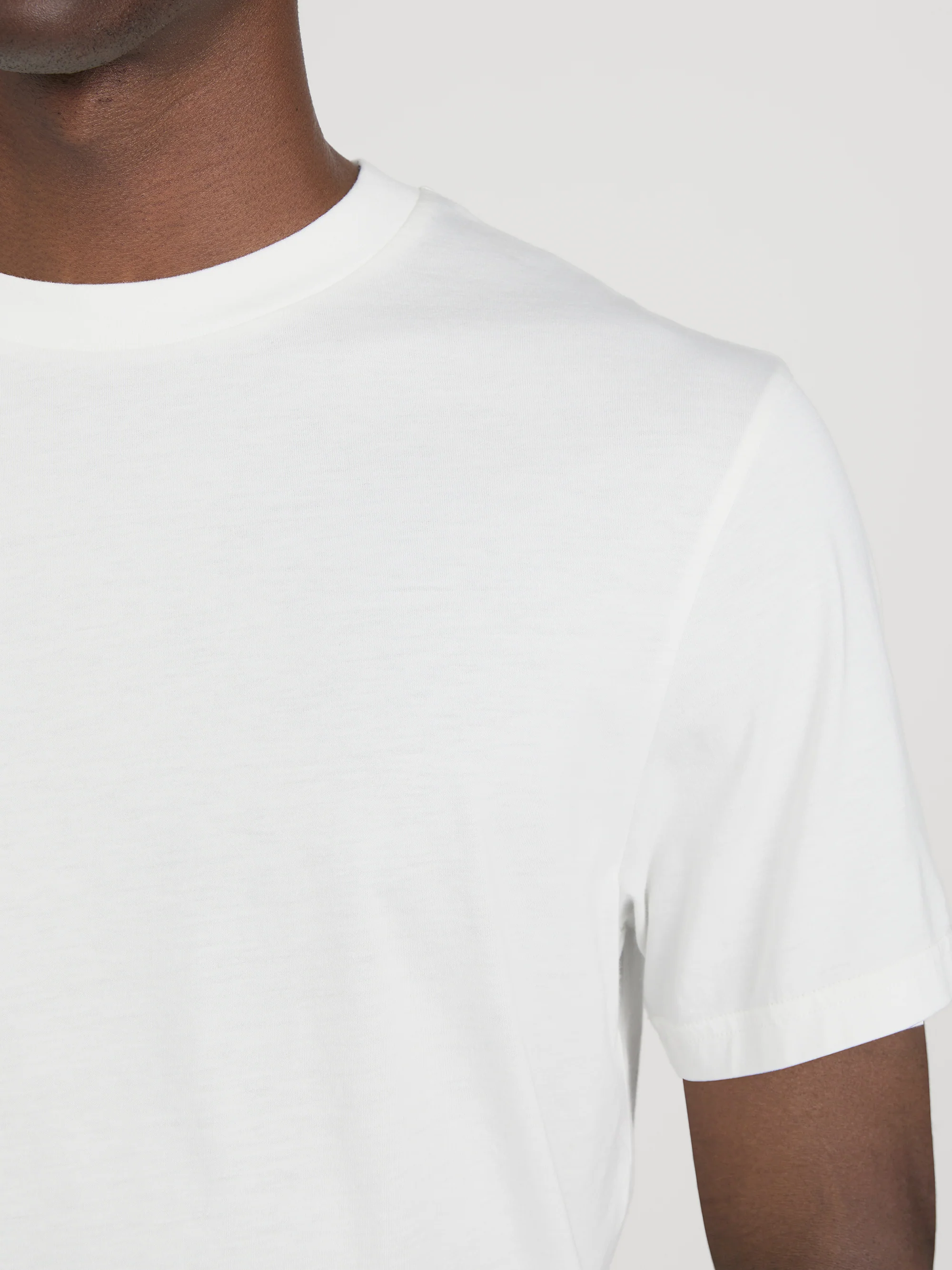 Light Cotton Tee -- Off White - Image 5