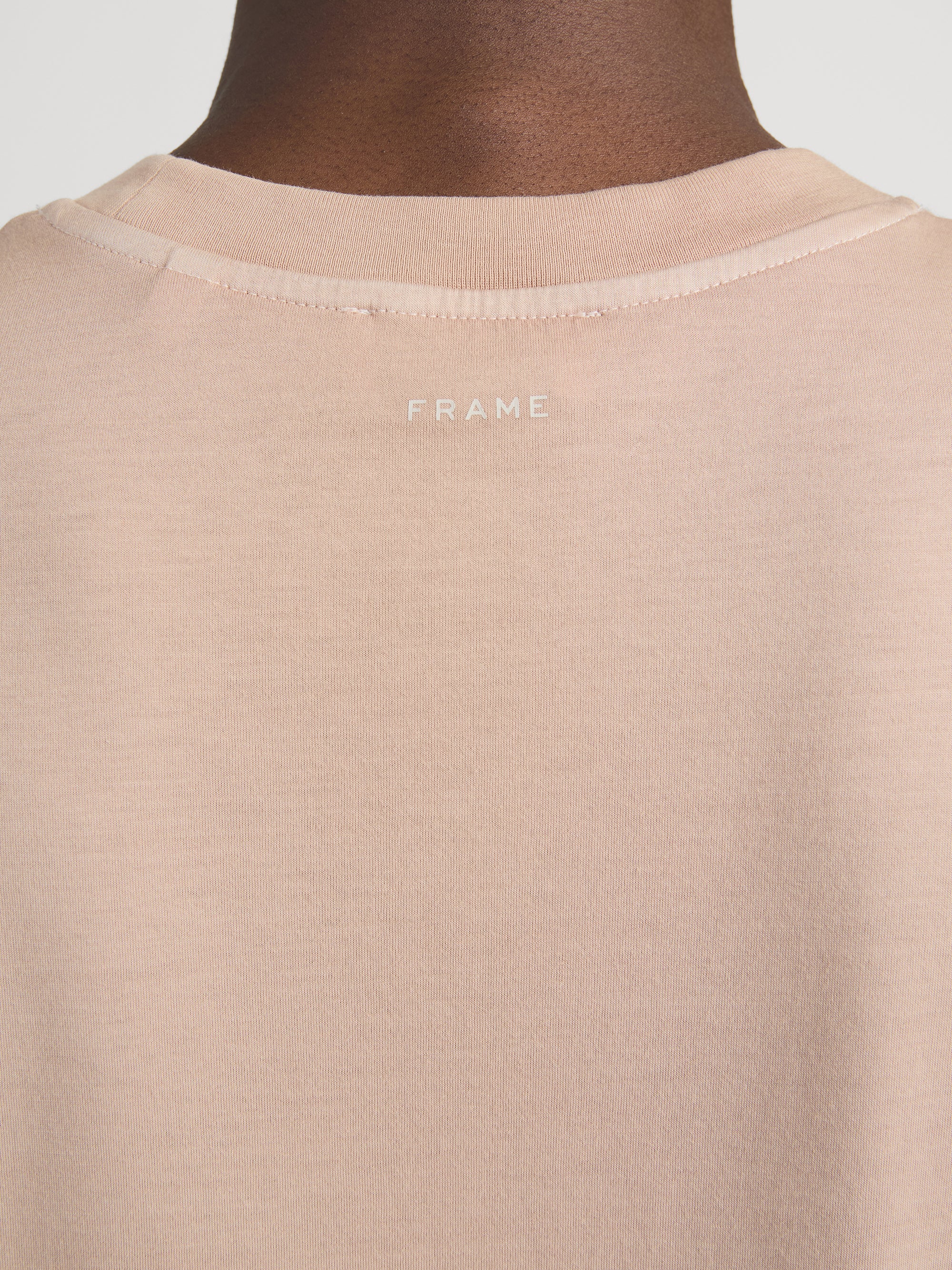 Light Cotton Tee -- Pale Peach - Image 5