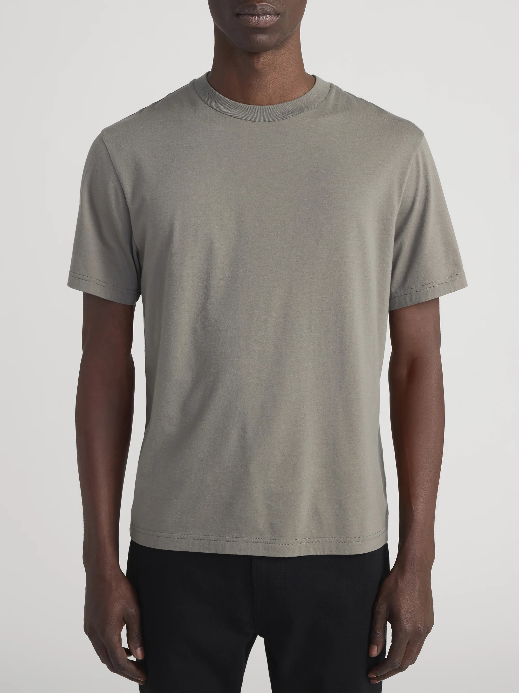 Light Cotton Tee -- Smoky Green - Image 3