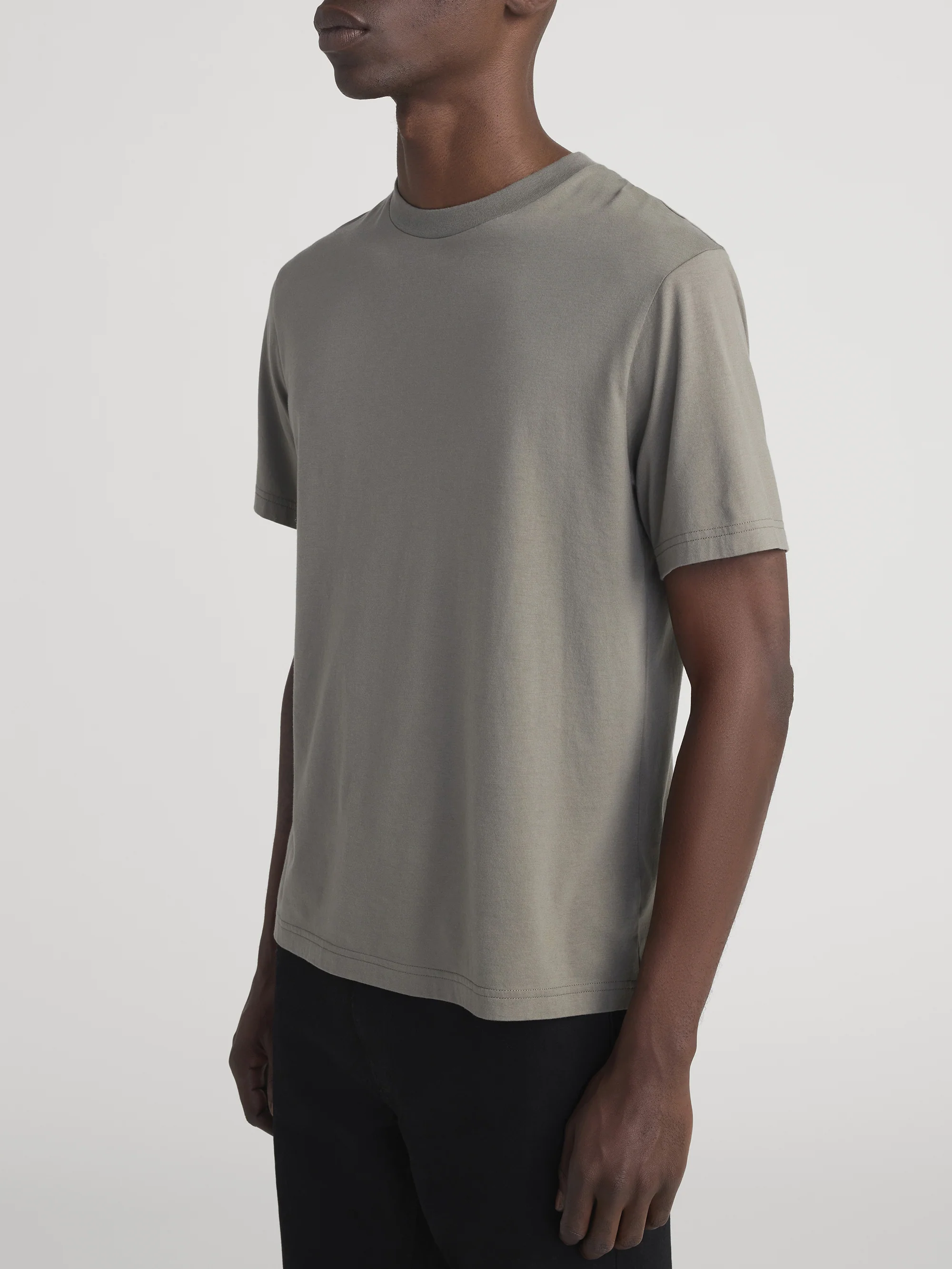Light Cotton Tee -- Smoky Green - Image 5