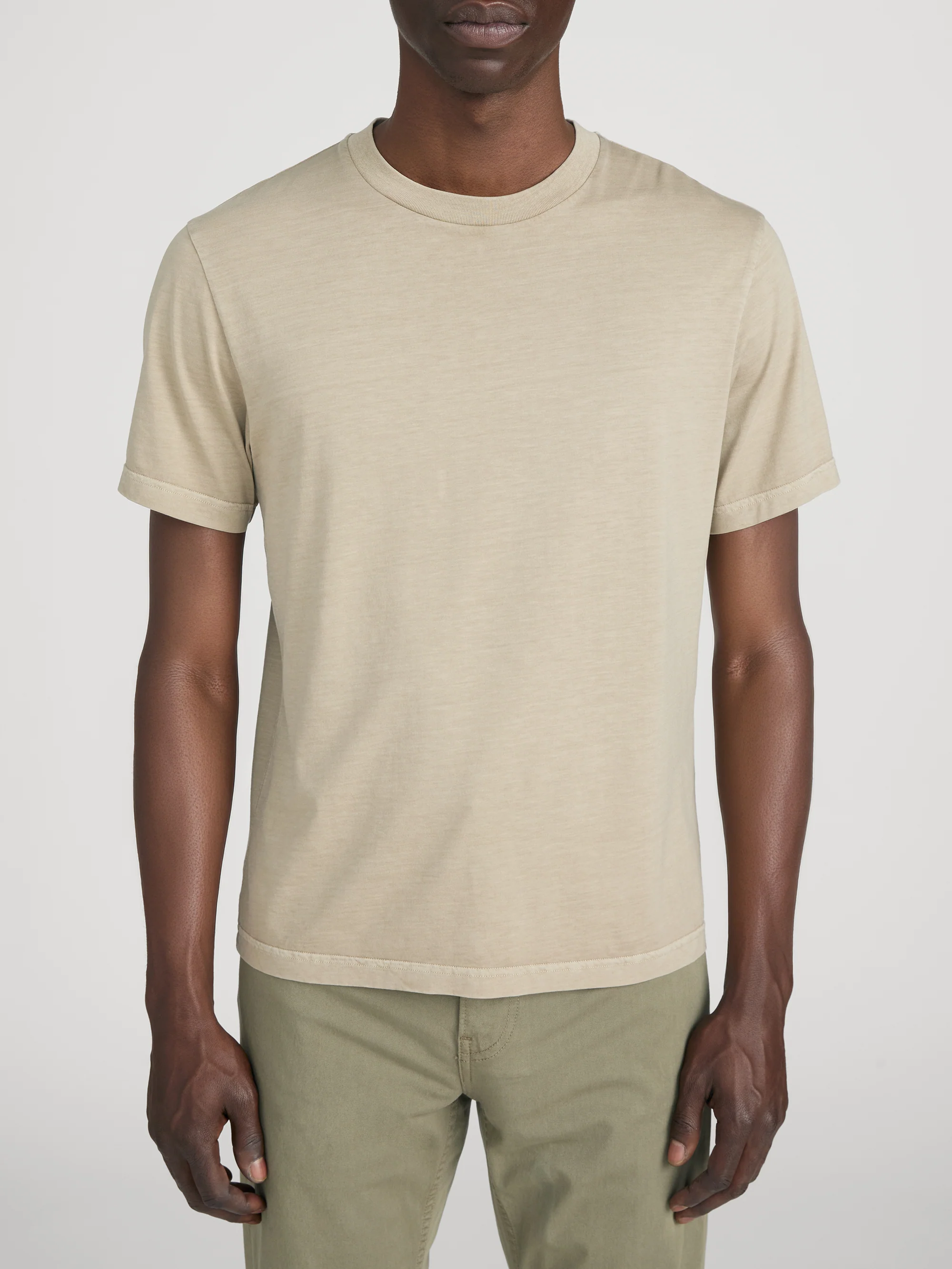 Light Cotton Tee -- Antique Beige - Image 3
