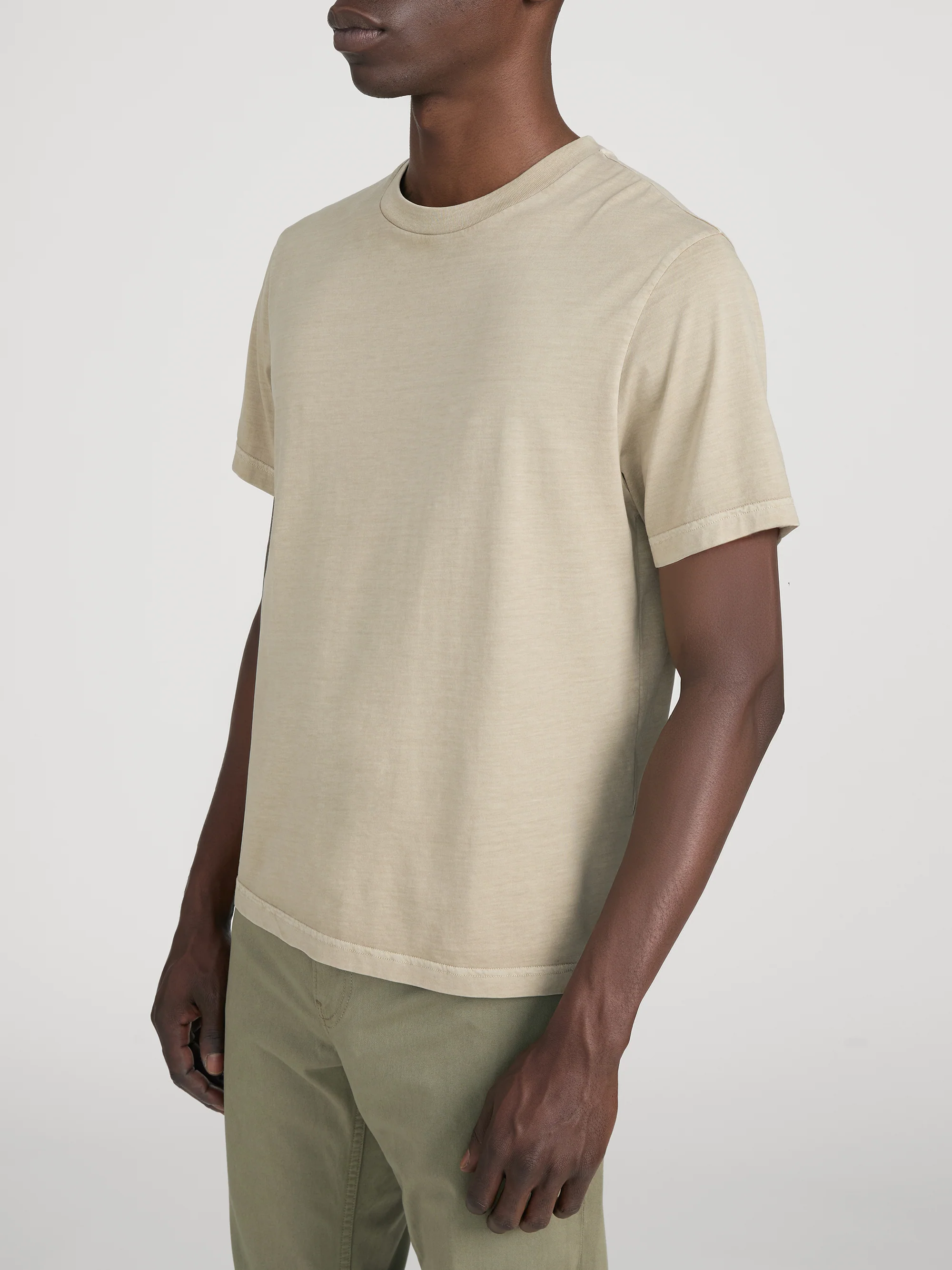 Light Cotton Tee -- Antique Beige - Image 4