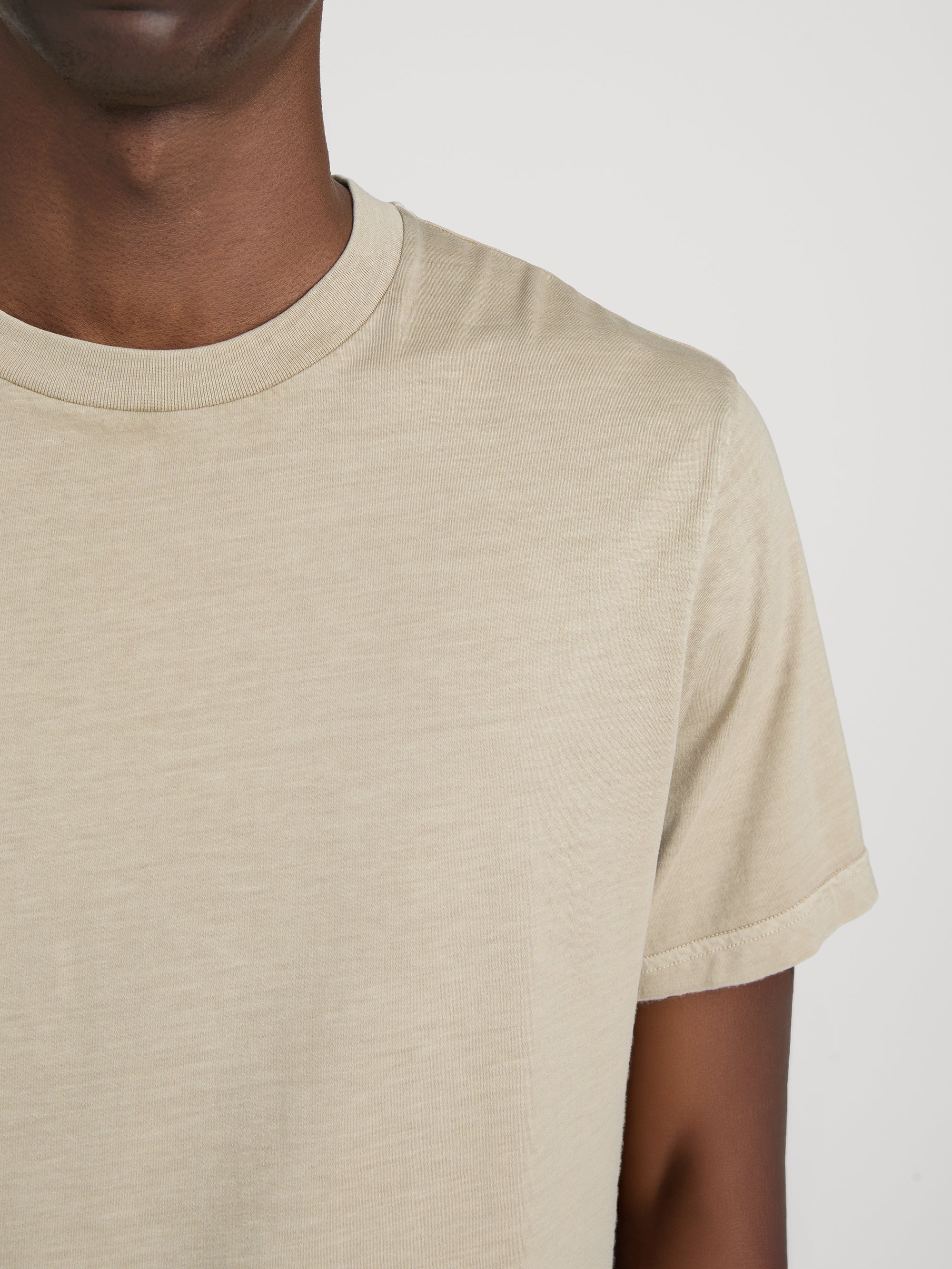Light Cotton Tee -- Antique Beige - Image 5
