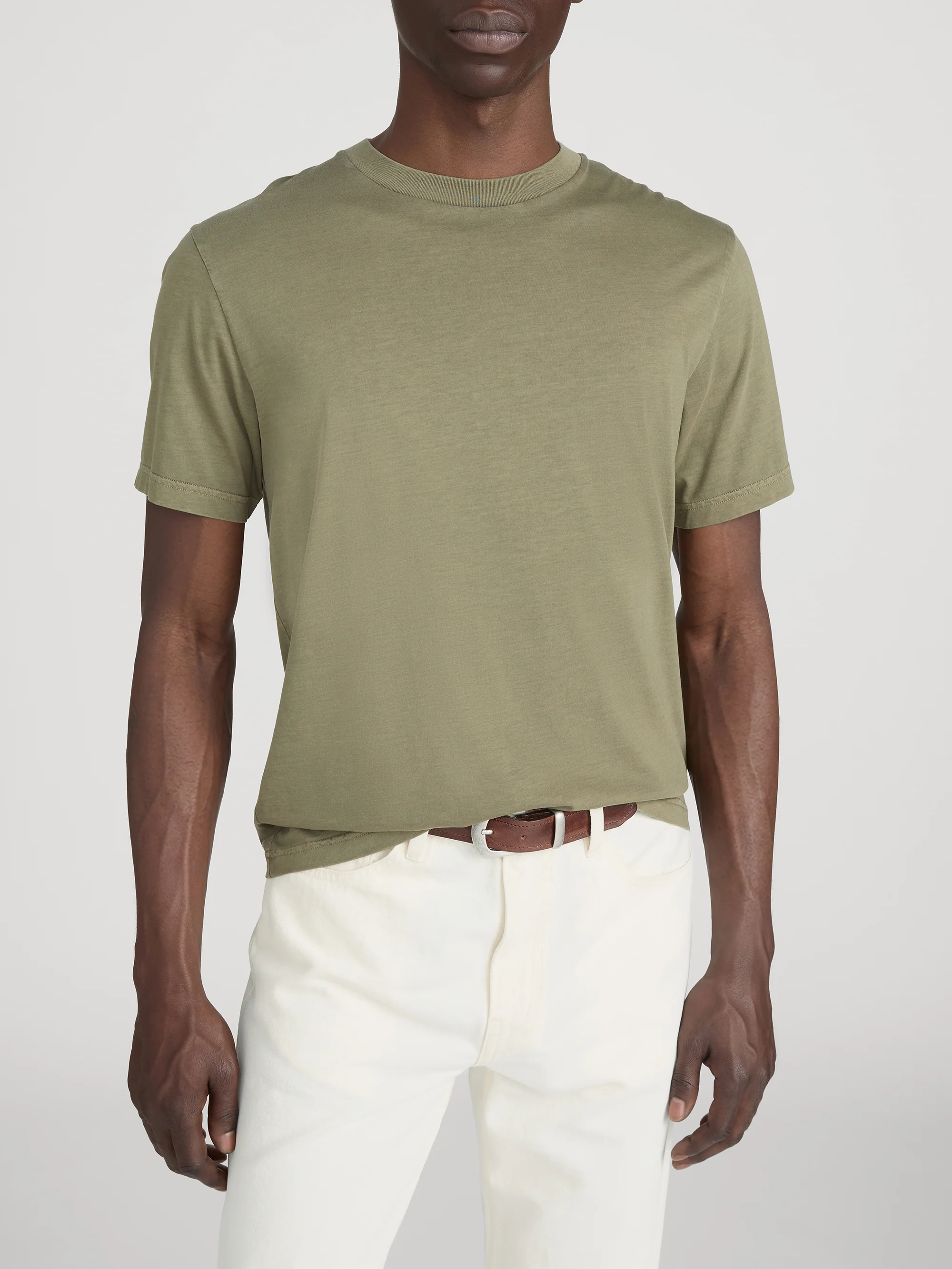 Light Cotton Tee - Antique Green - Image 3
