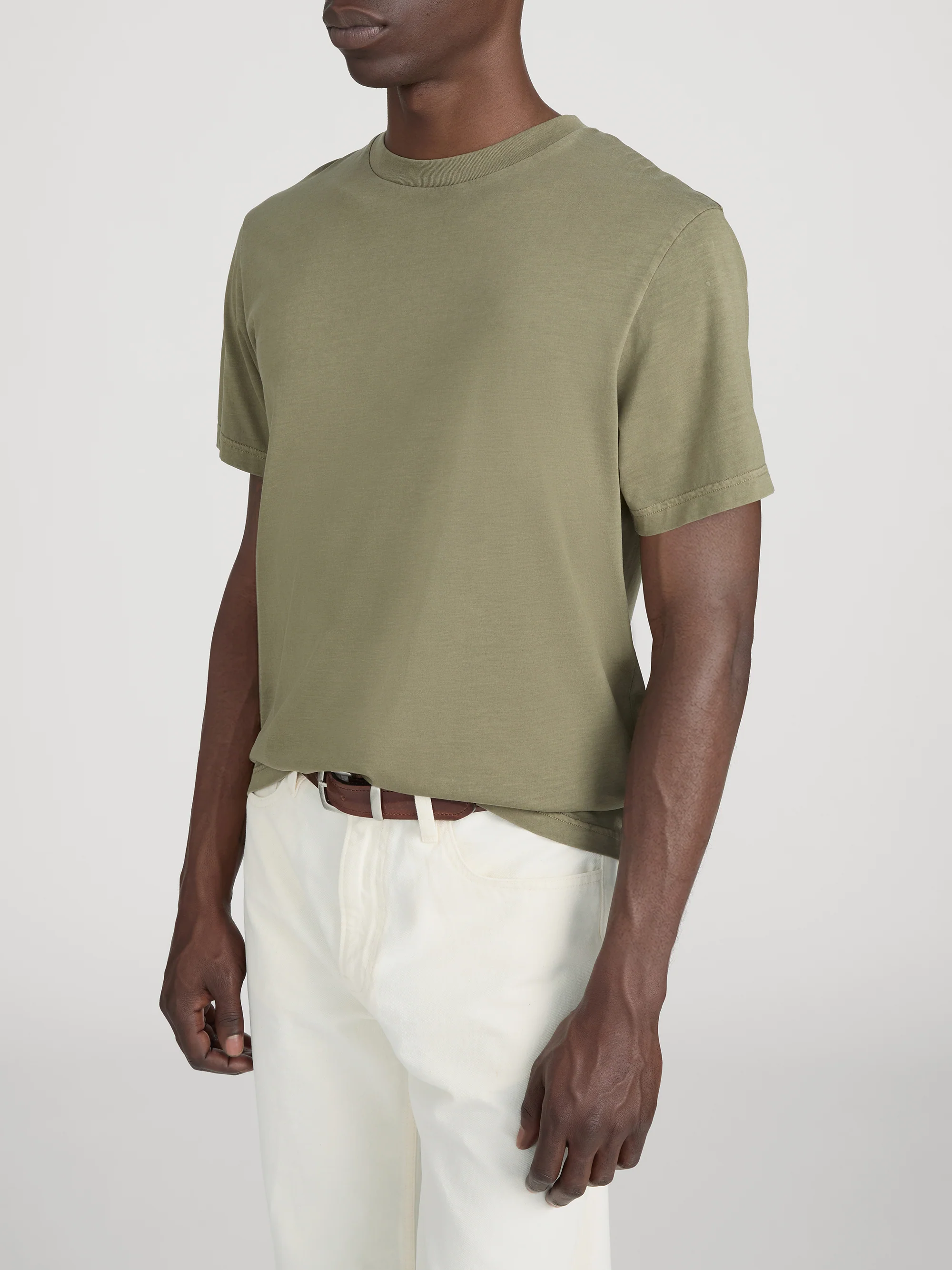 Light Cotton Tee - Antique Green - Image 4