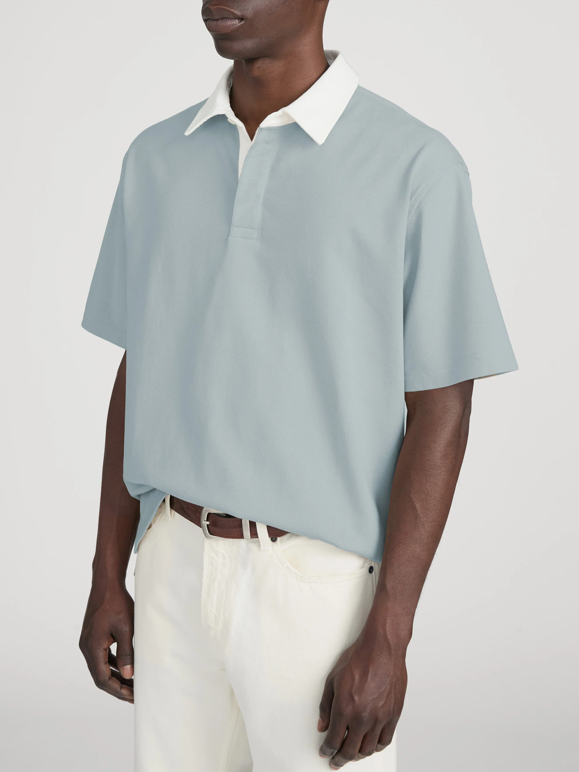 Rugby Polo -- Blue Grey - Image 3