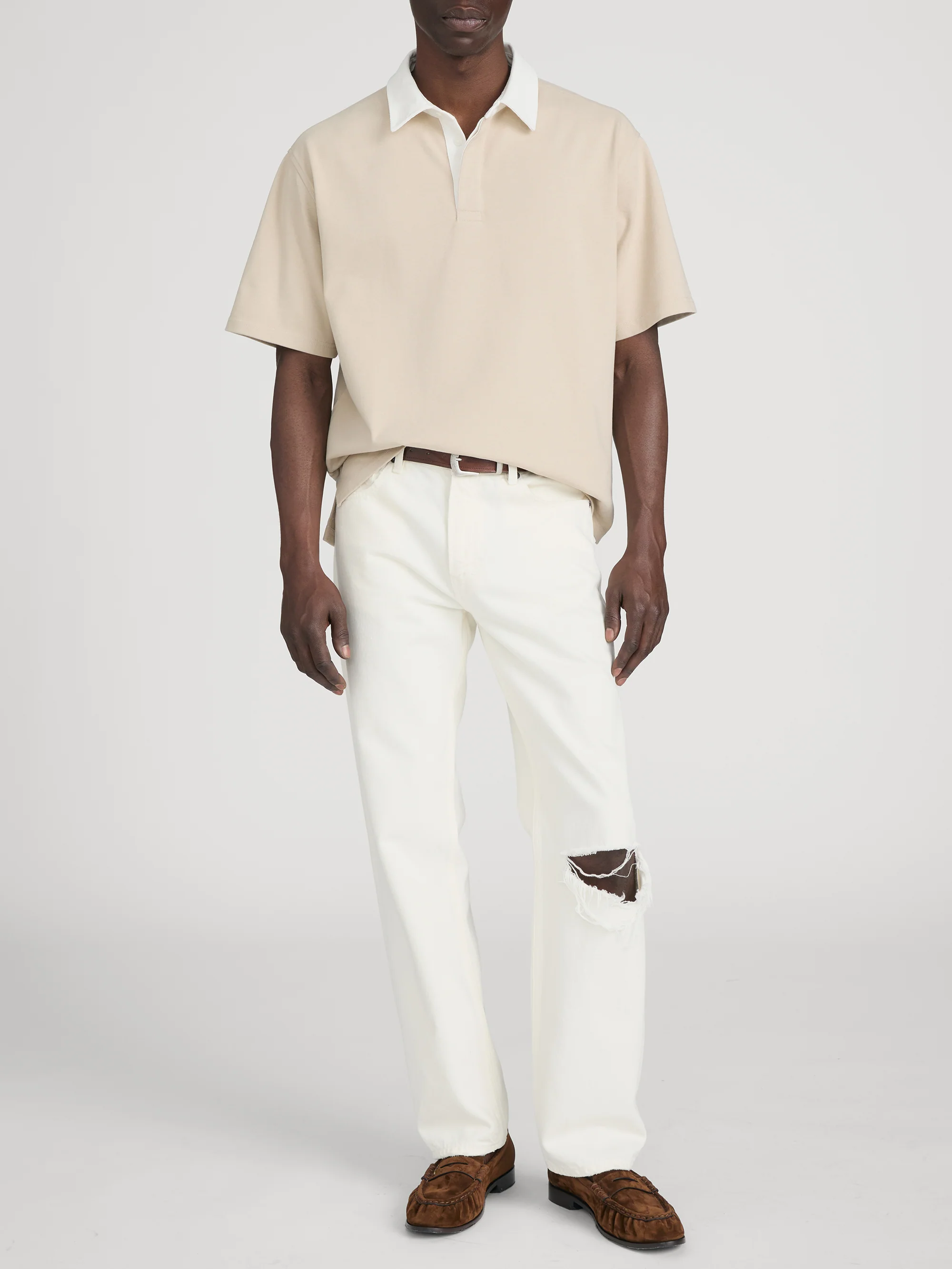 Rugby Polo -- Dusty Beige - Image 2