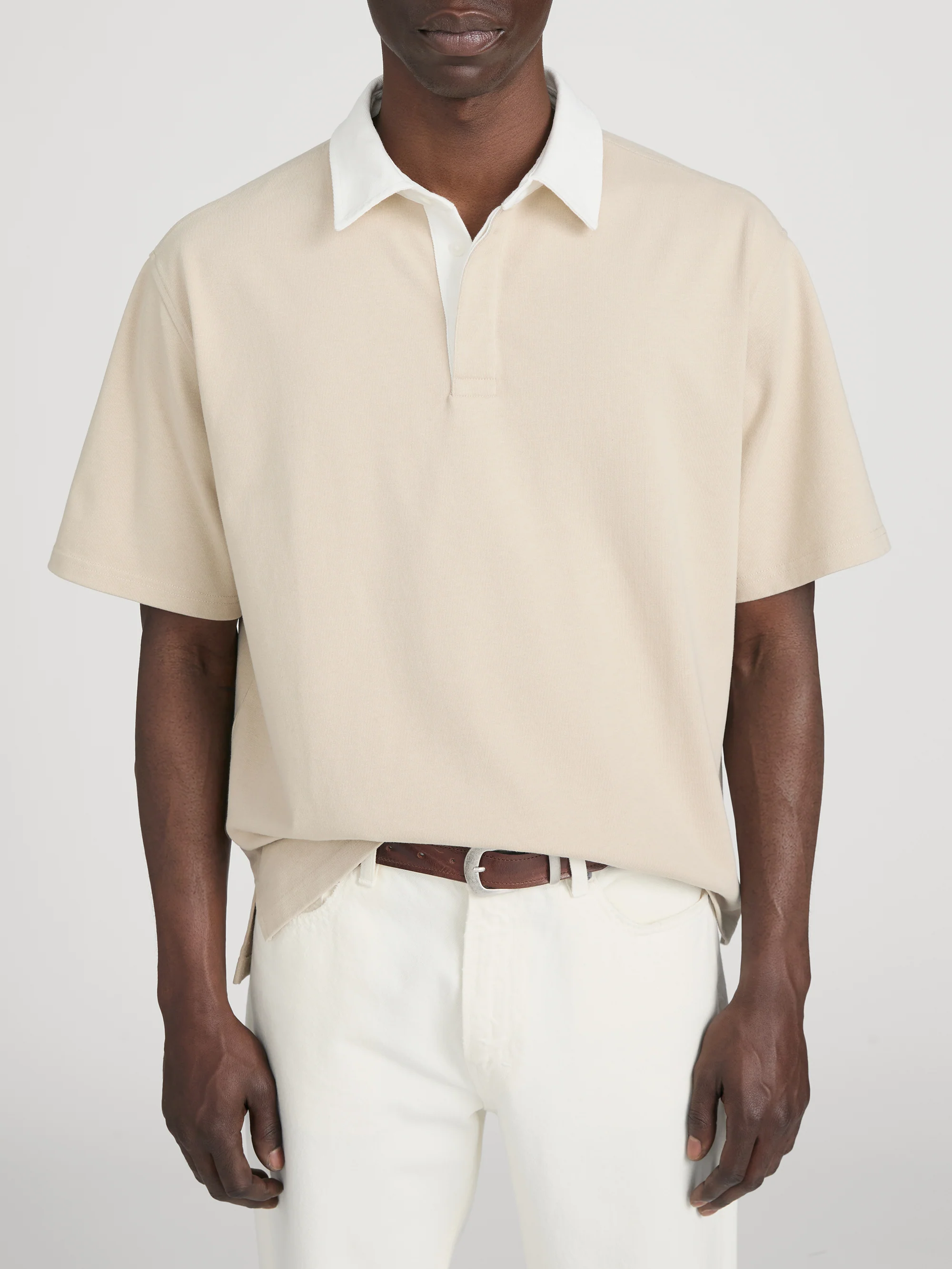 Rugby Polo -- Dusty Beige - Image 3