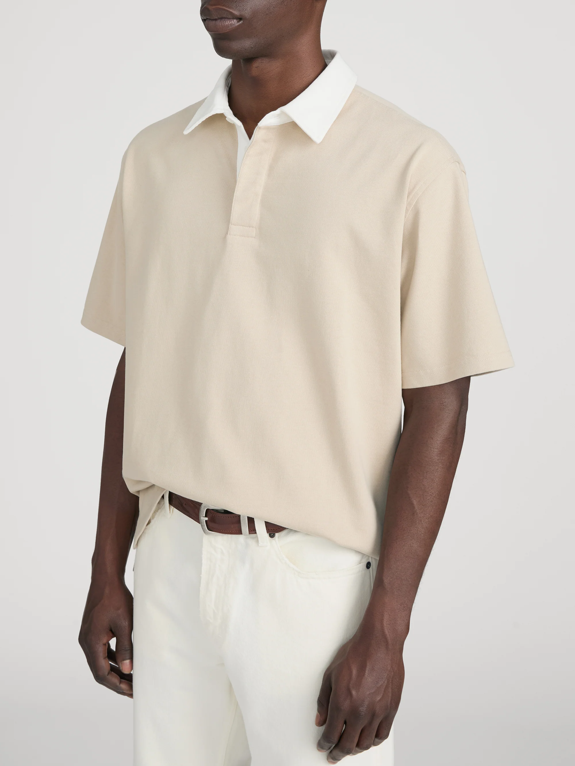 Rugby Polo -- Dusty Beige - Image 4