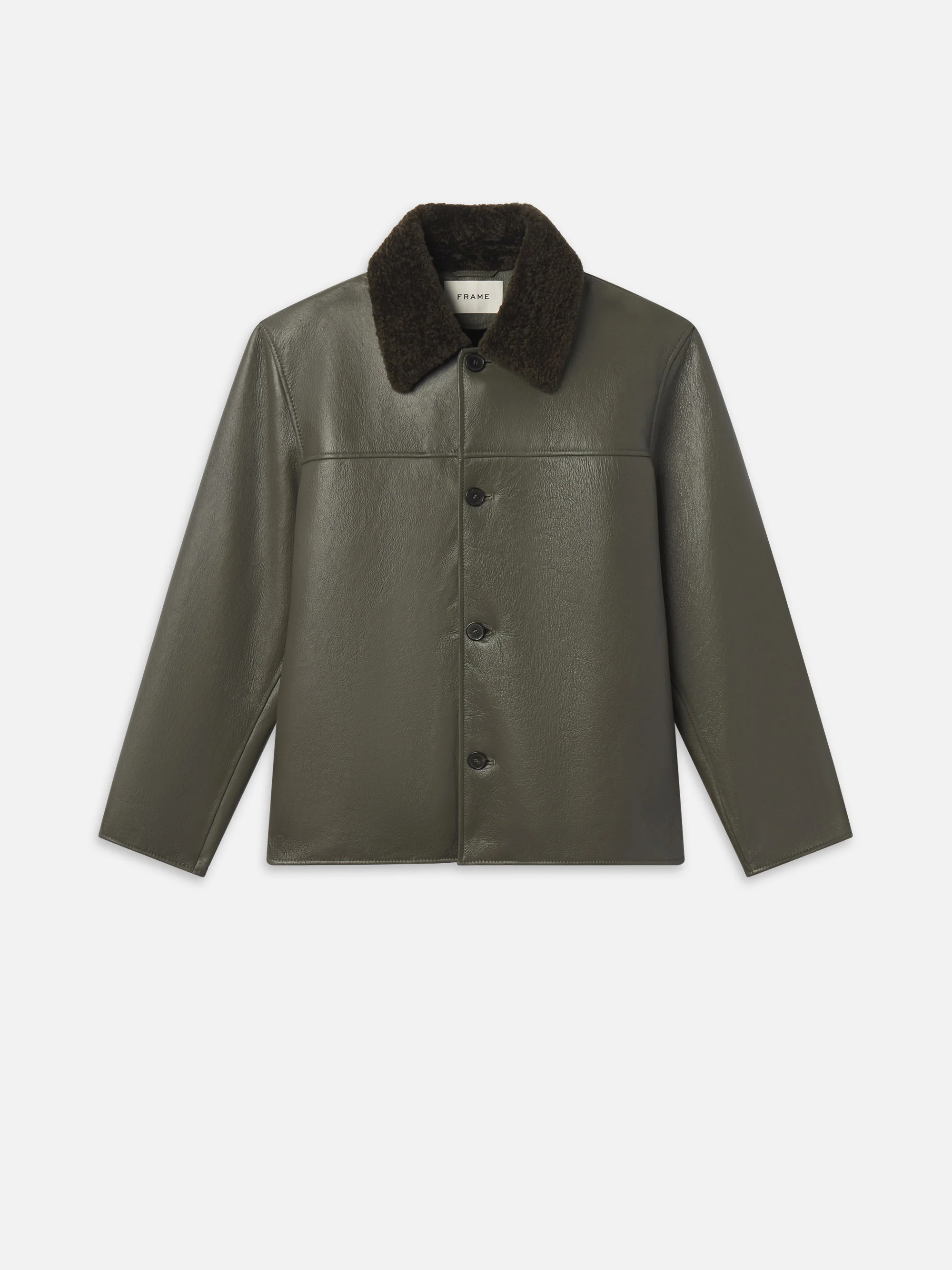 Shearling Jacket -- Dark Olive