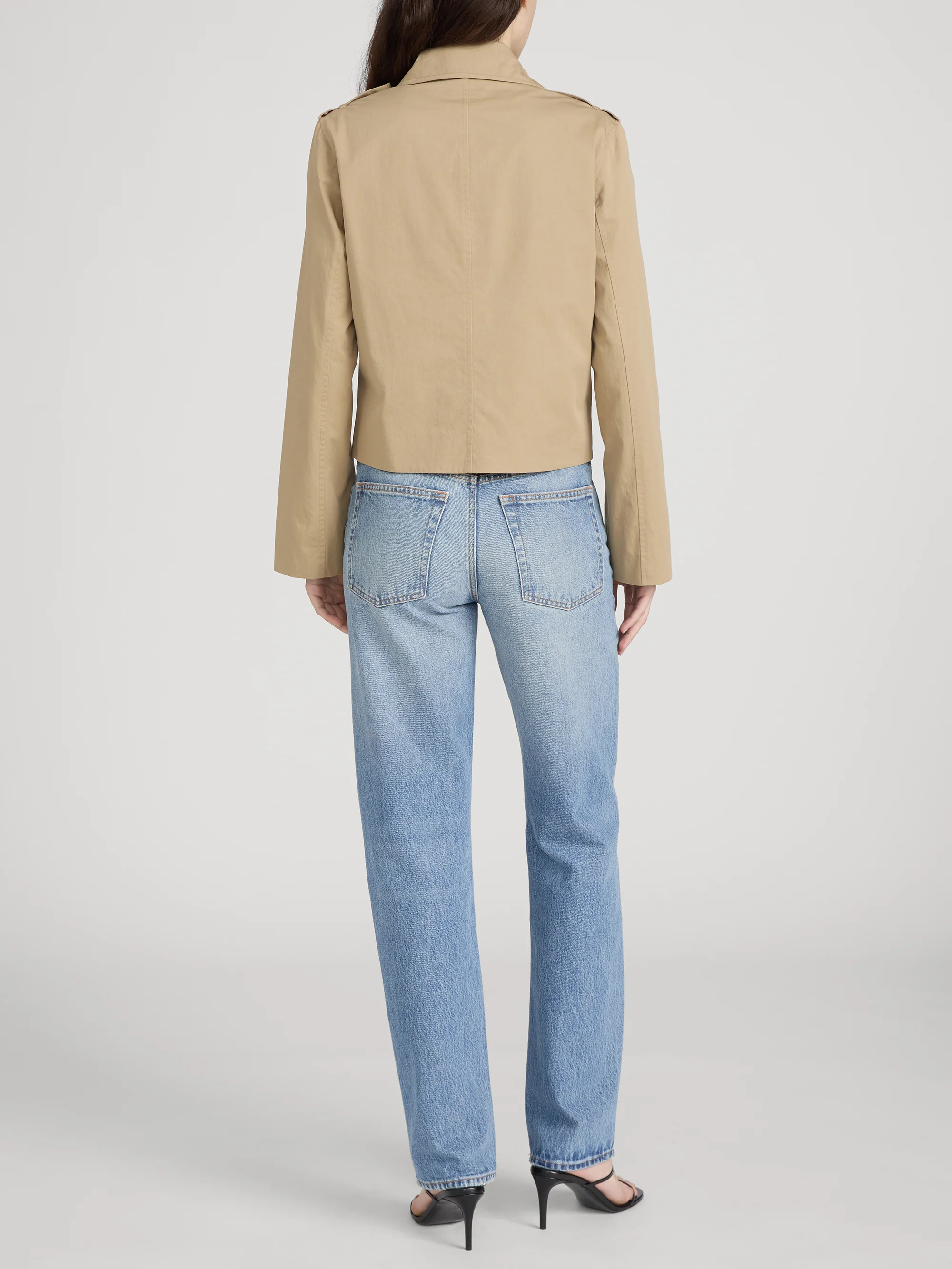 The Short Trench Jacket -- Khaki - Image 6