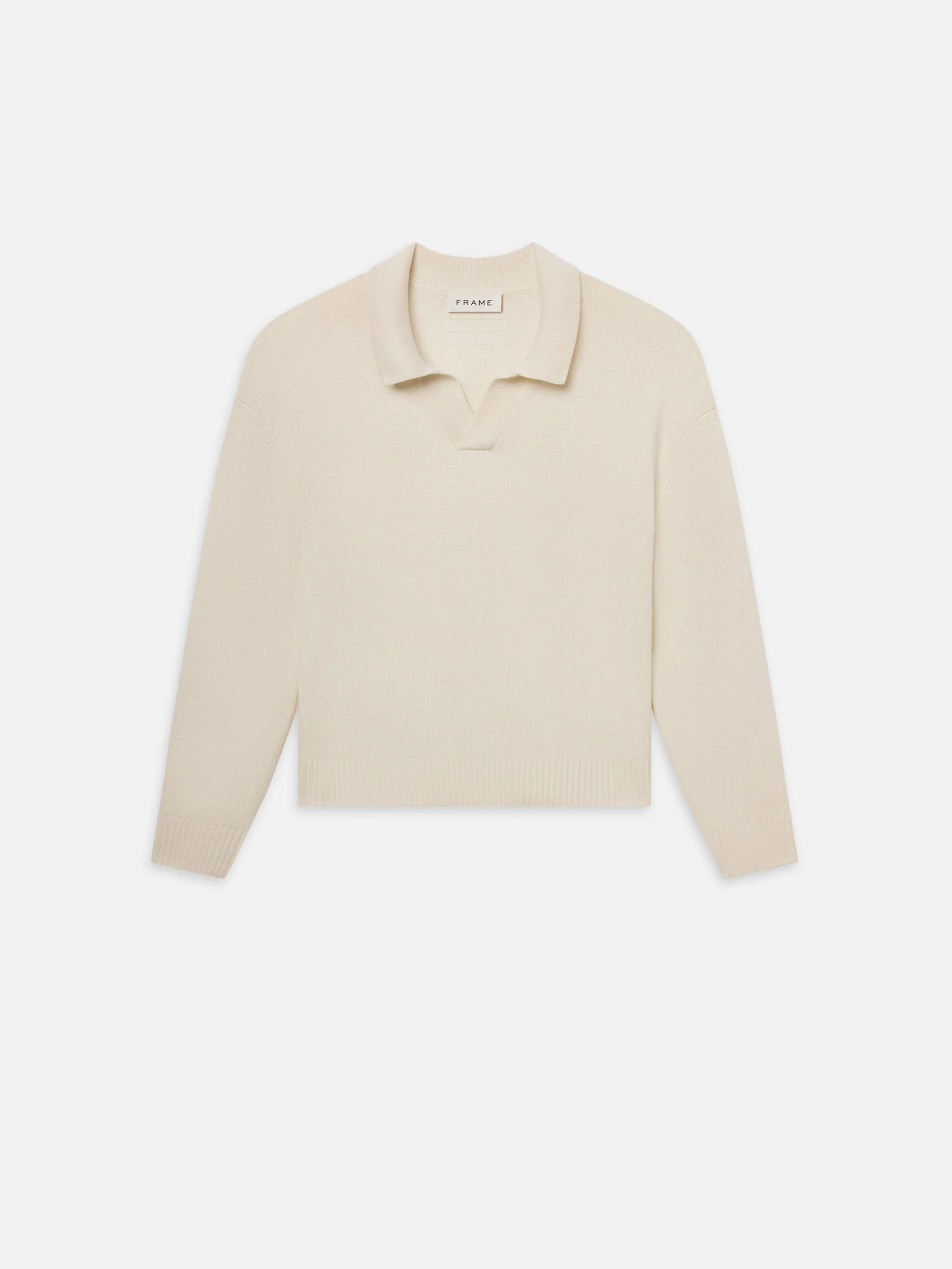 Silk Blend Polo Sweater