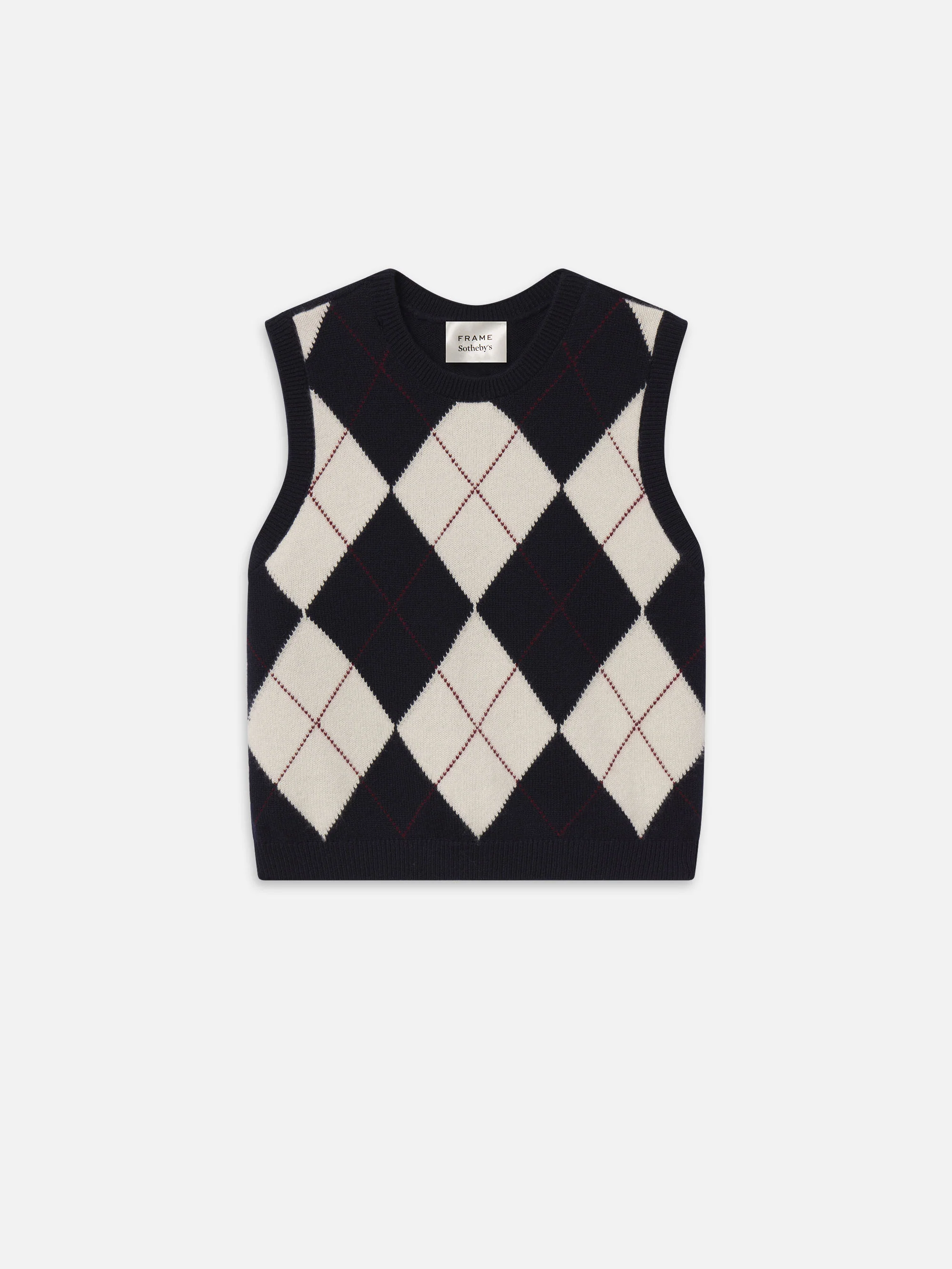 Sotheby’s Women's Argyle Vest -- Navy Multi