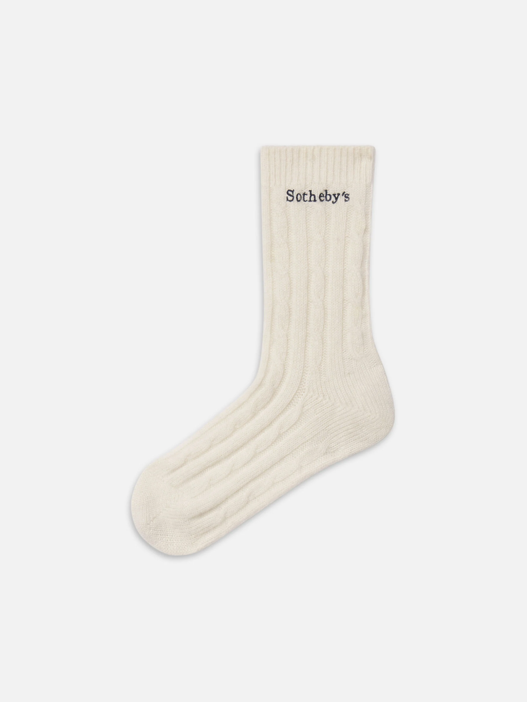 Sotheby’s Cable Socks -- Navy Multi