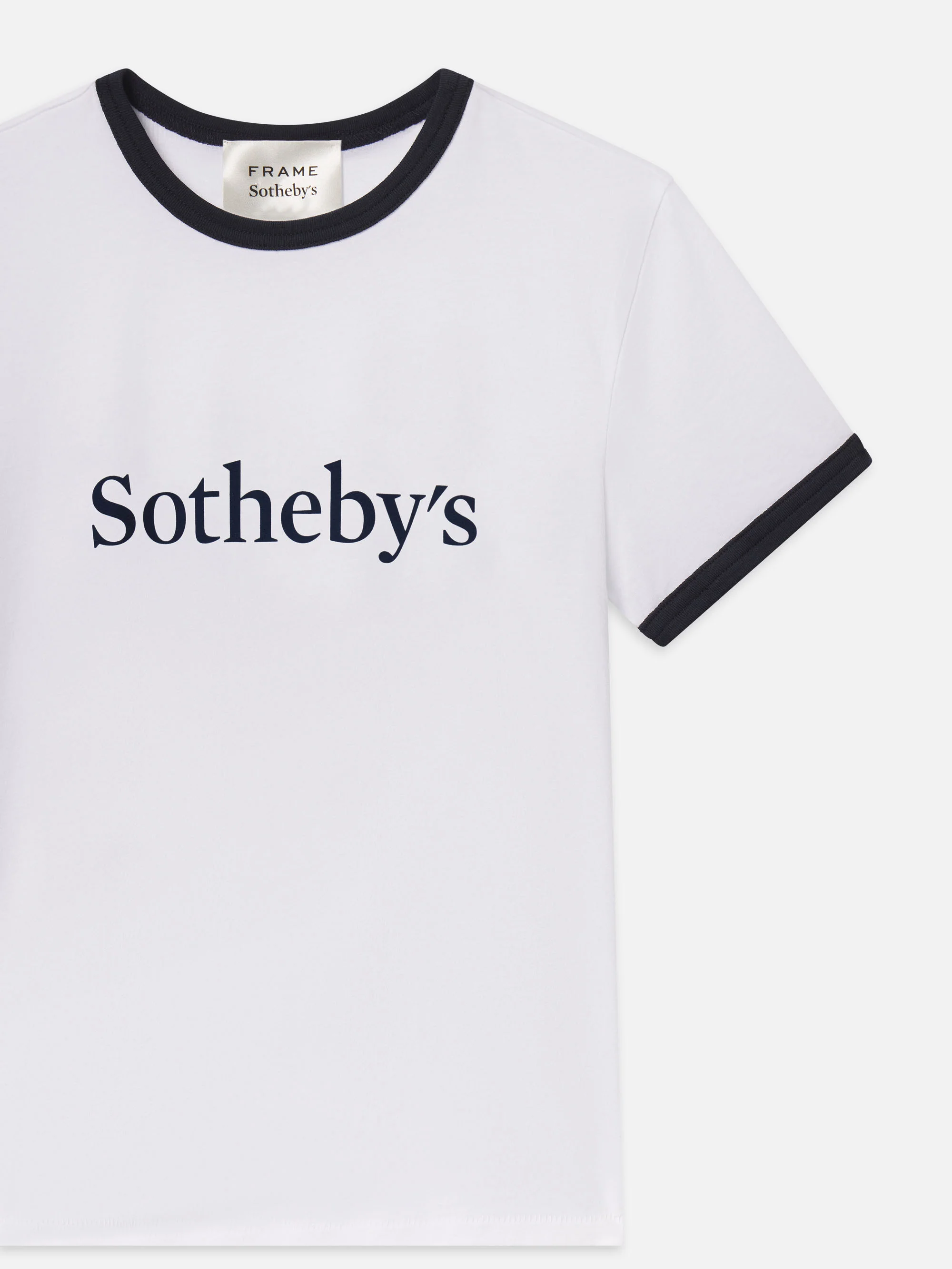 Sotheby’s Women's Ringer Baby Tee -- White Multi - Image 4