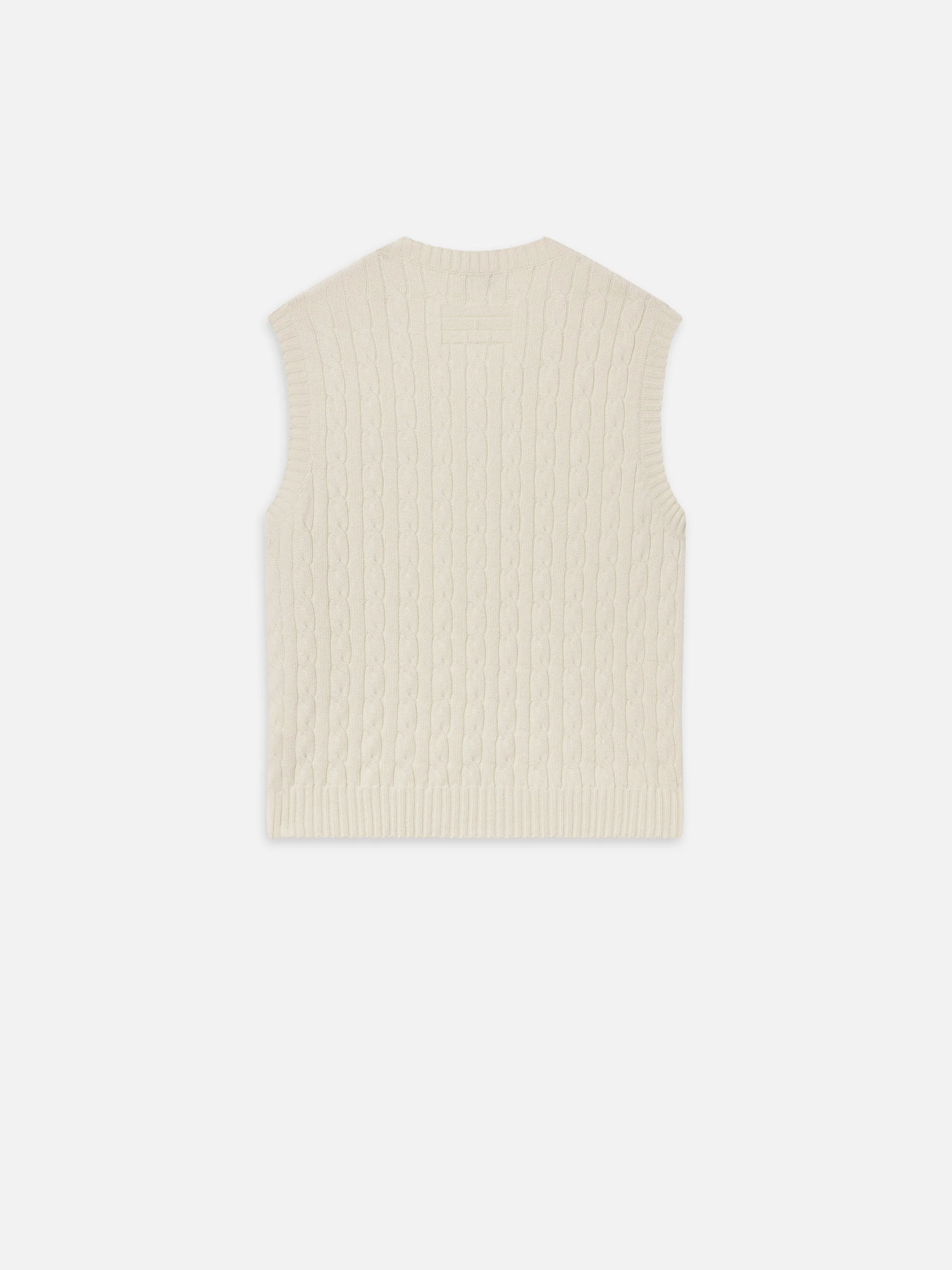 Sotheby's Unisex Cable Sweater Vest -- Cream - Image 4