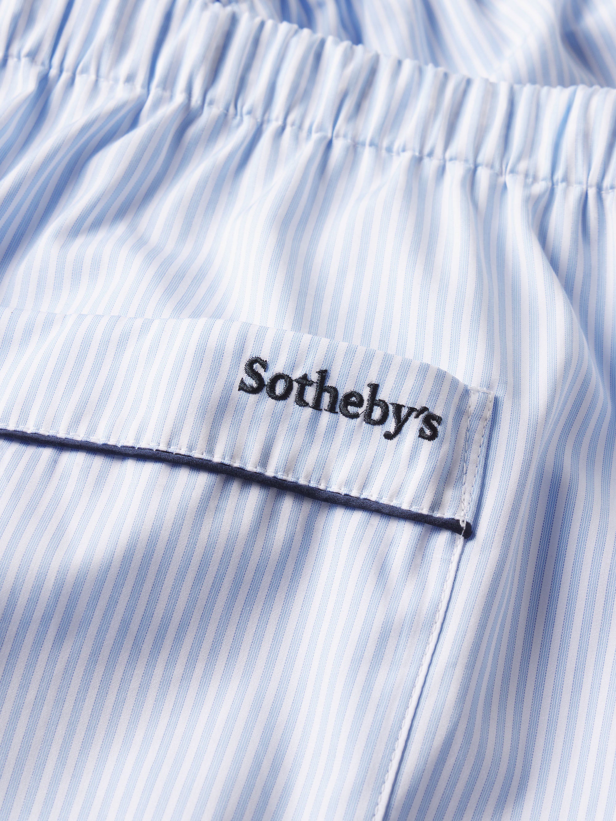 Sotheby's Unisex Pajama Pant -- Blue Stripe - Image 3