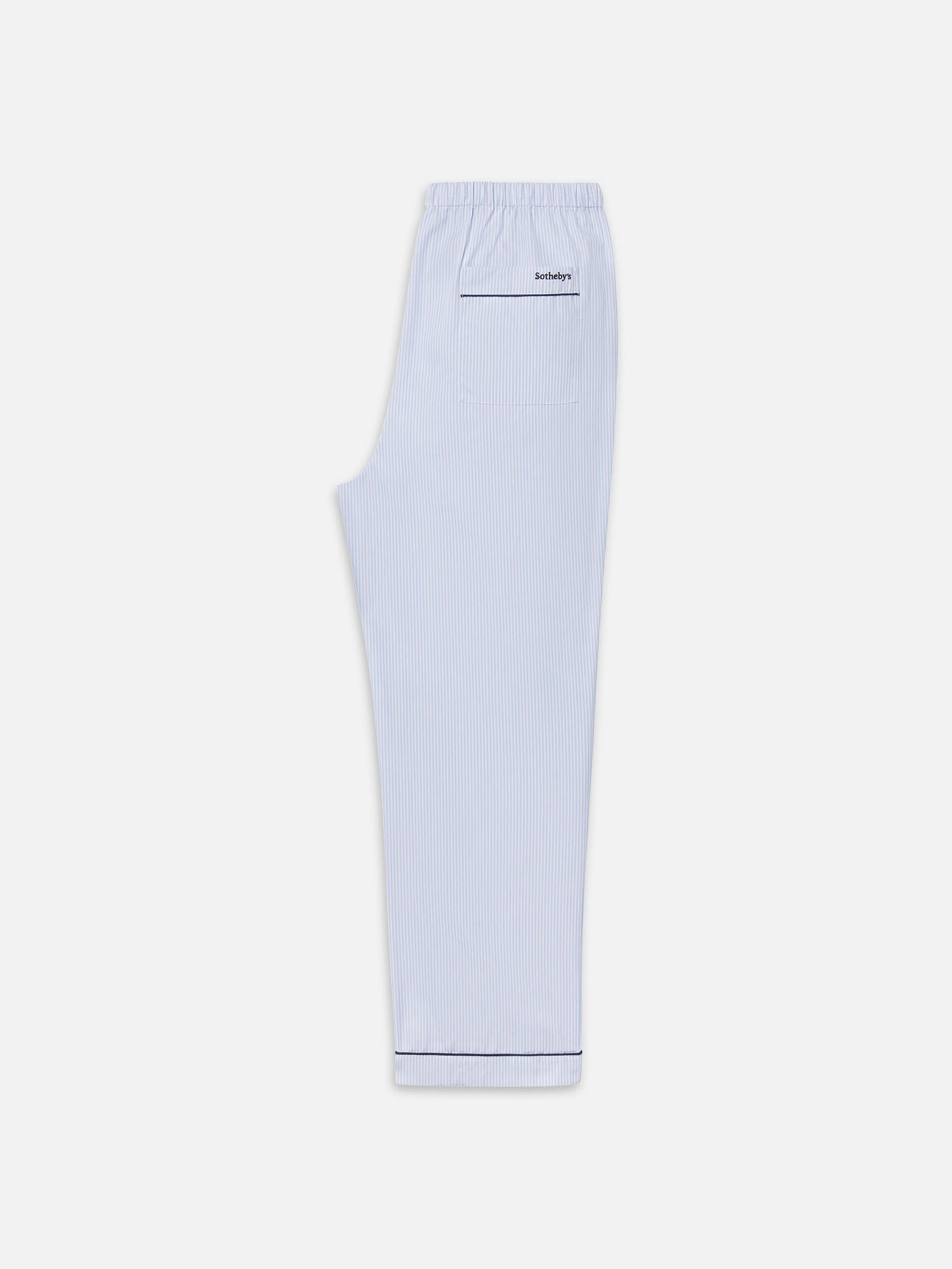 Sotheby's Unisex Pajama Pant -- Blue Stripe - Image 5