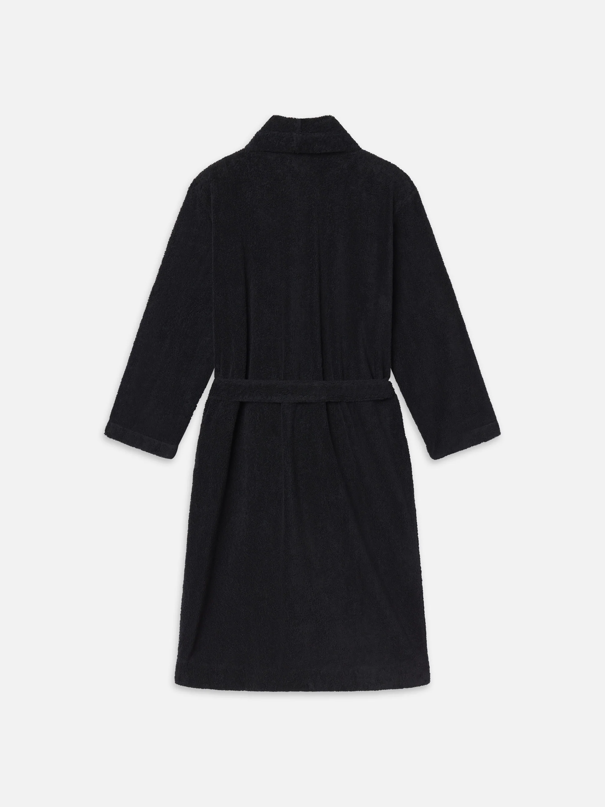 Sotheby’s Unisex Terry Bathrobe -- Navy - Image 4