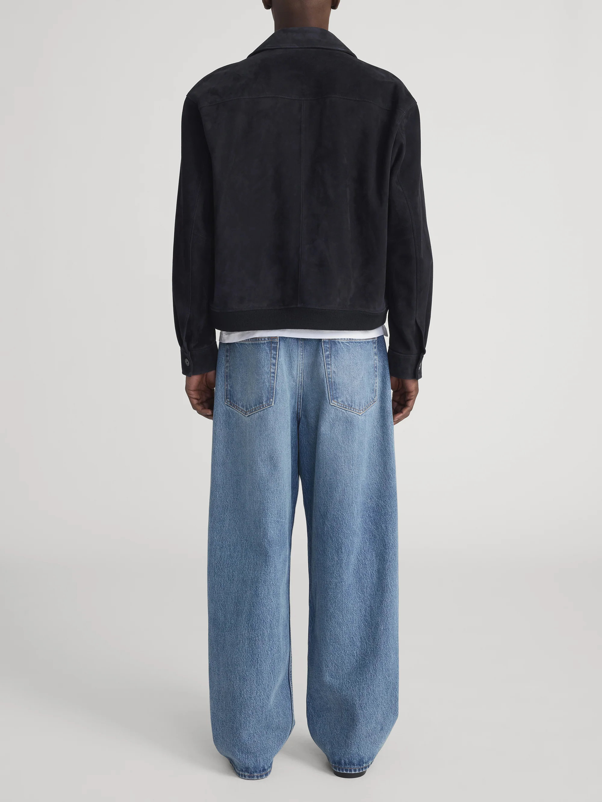 Suede Blouson -- Dark Navy - Image 6