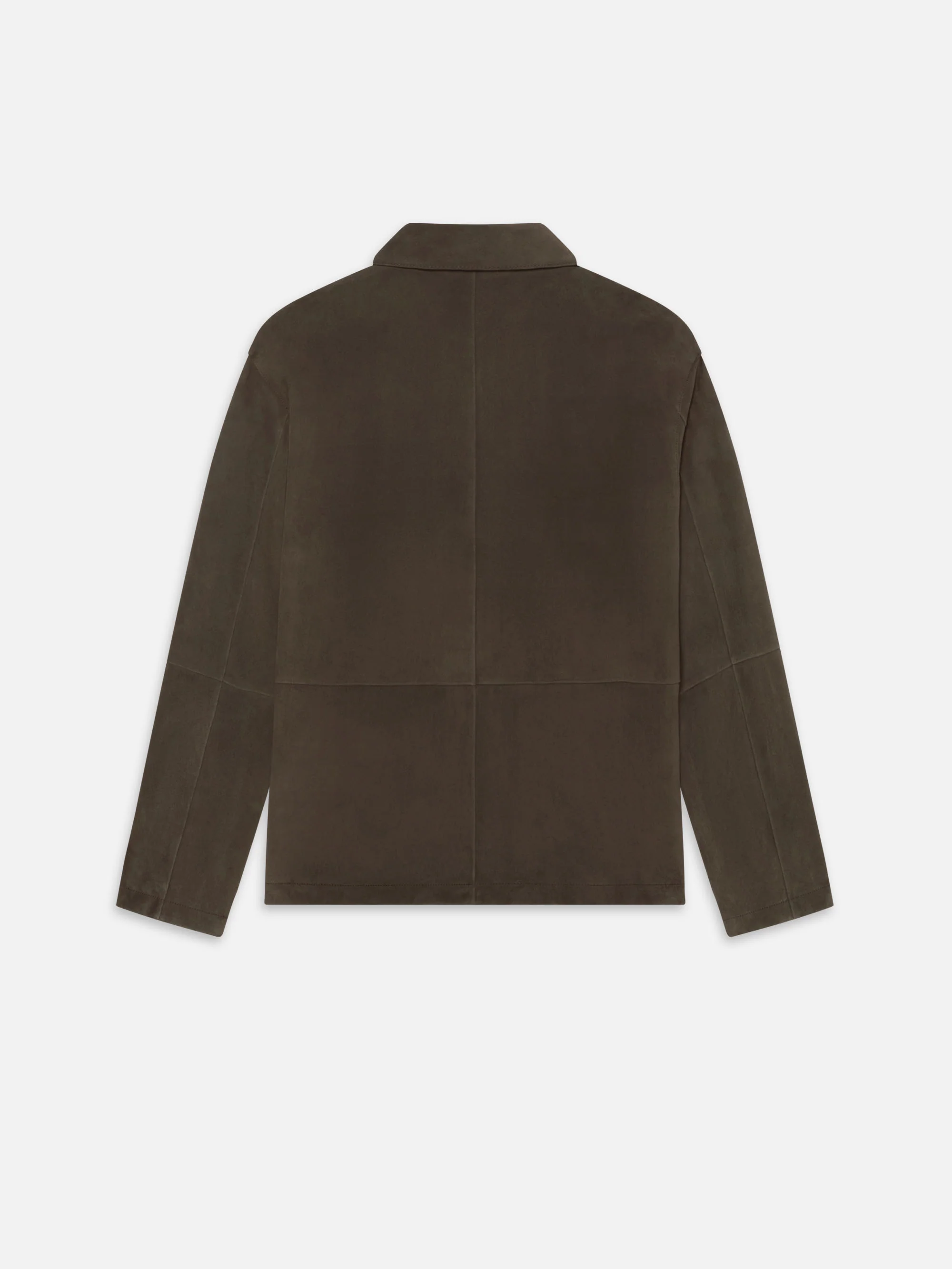 Suede Chore Coat -- Dark Brown - Image 4