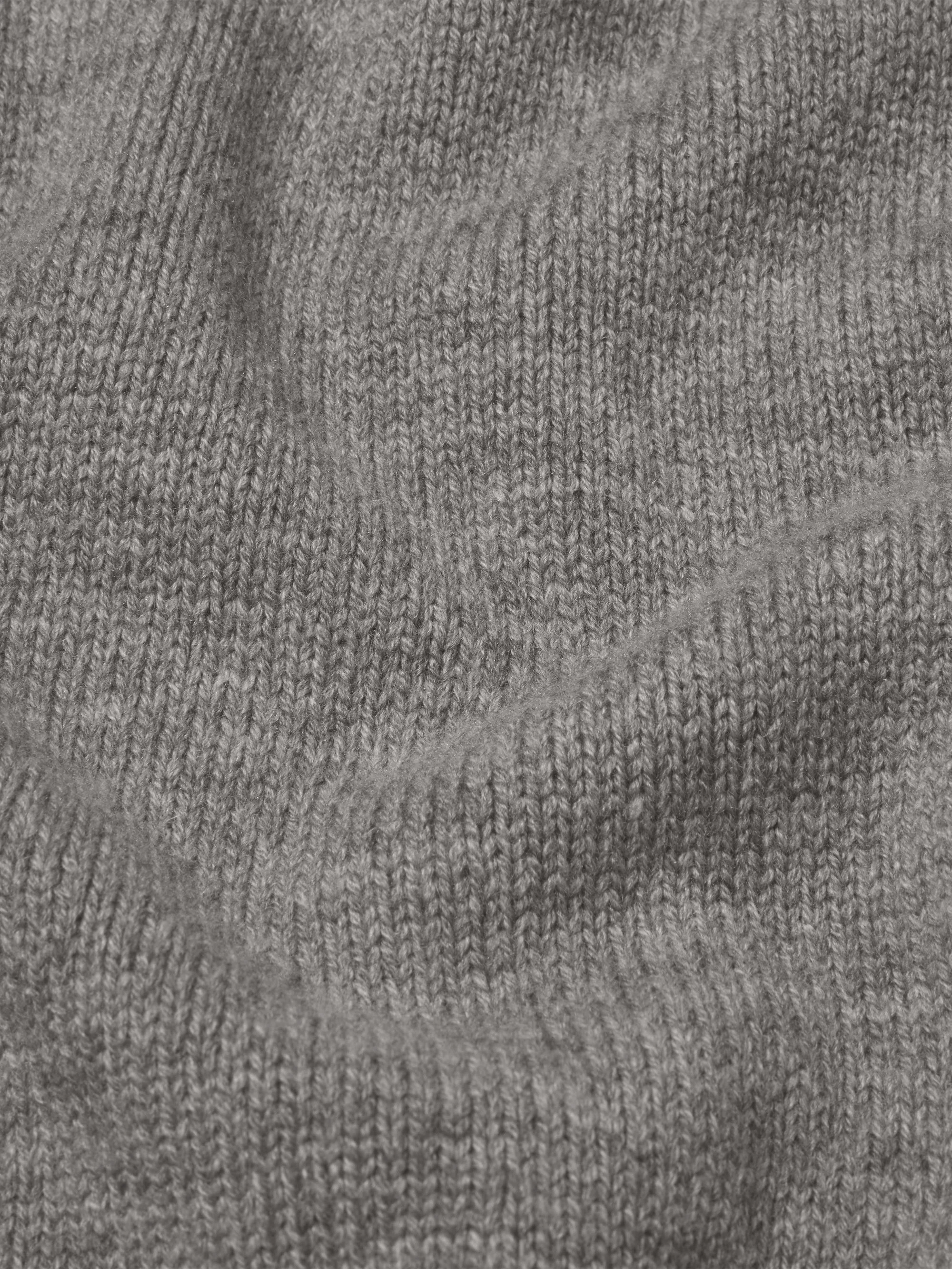 Suede Patch Sweater -- Heather Grey - Image 7