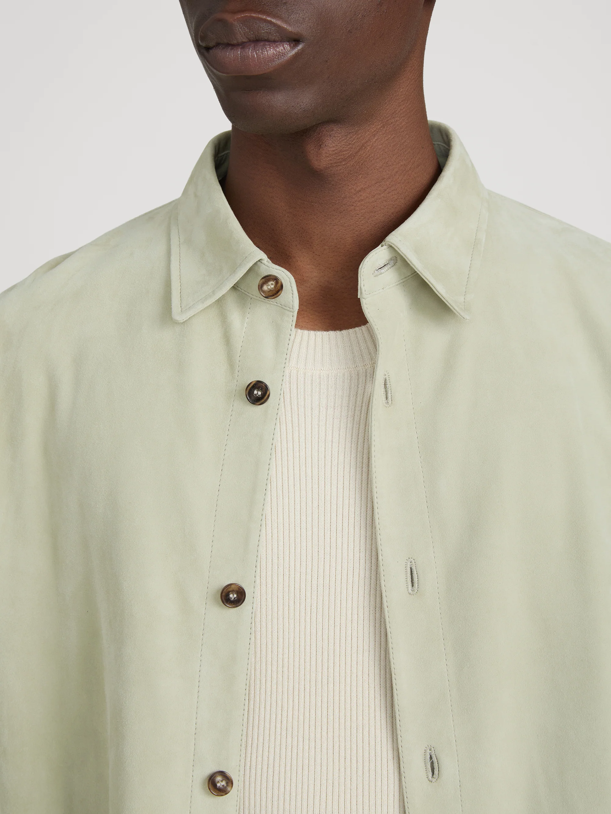 Suede Shirt -- Moss Green - Image 5