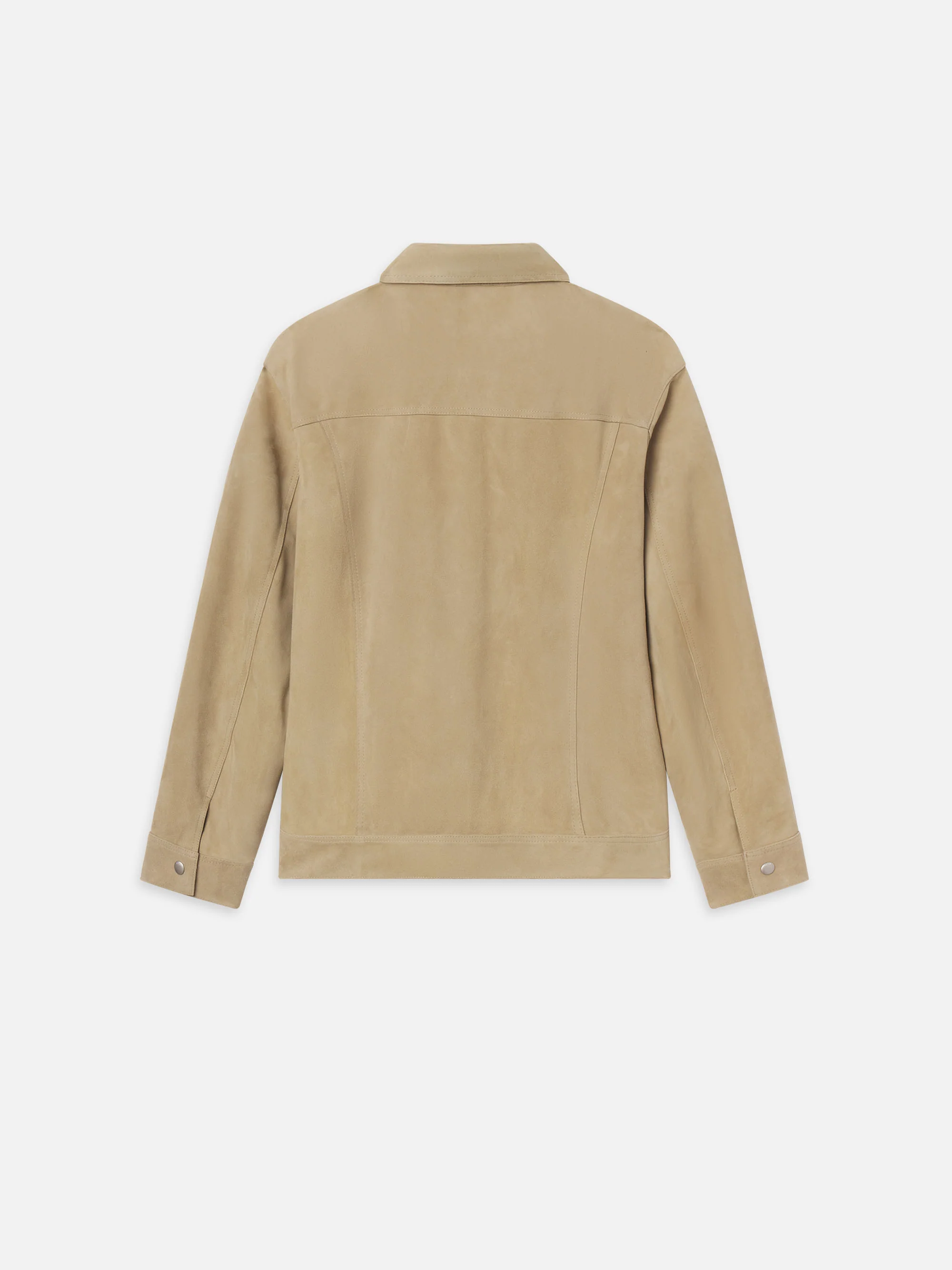 Suede Trucker Jacket -- Oxford Beige - Image 5